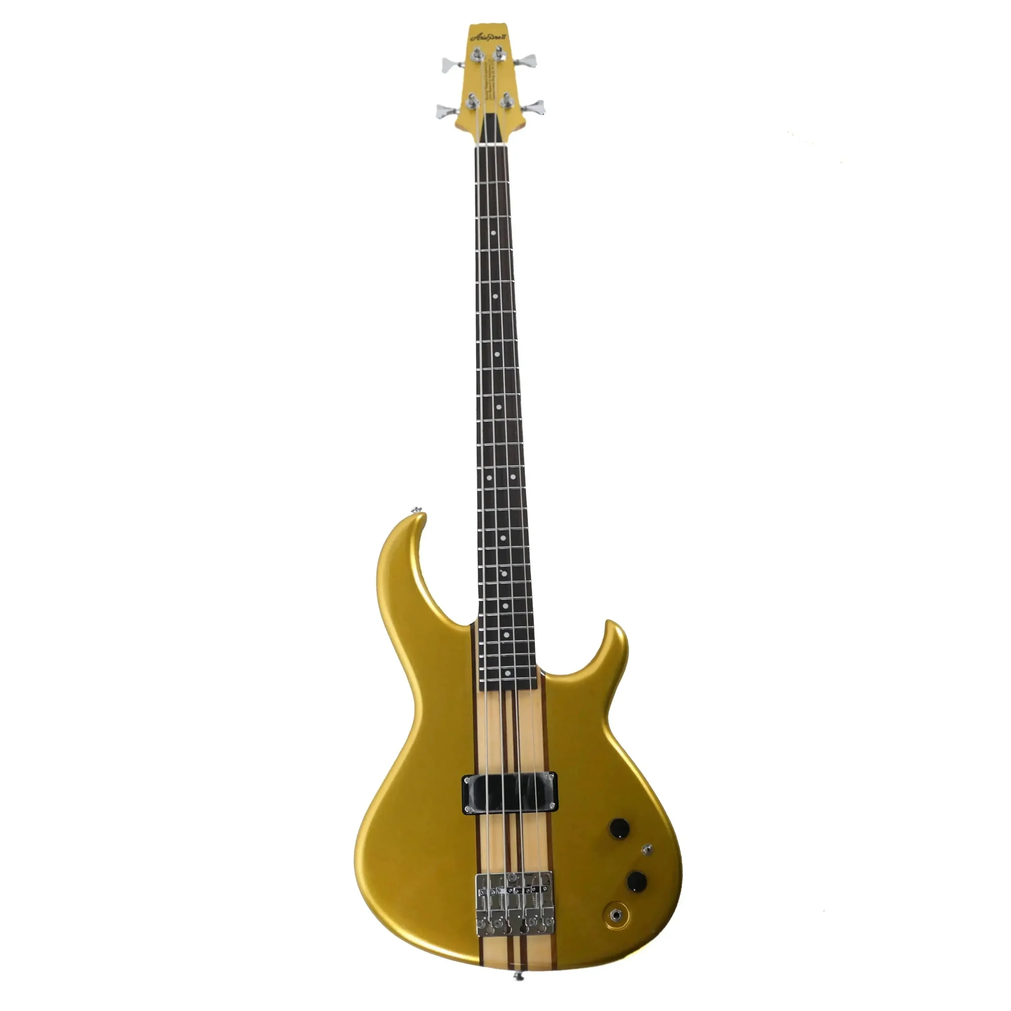 Aria SB-700-GDWG Limited Edition Gold Wing Electric Bass - Image 4