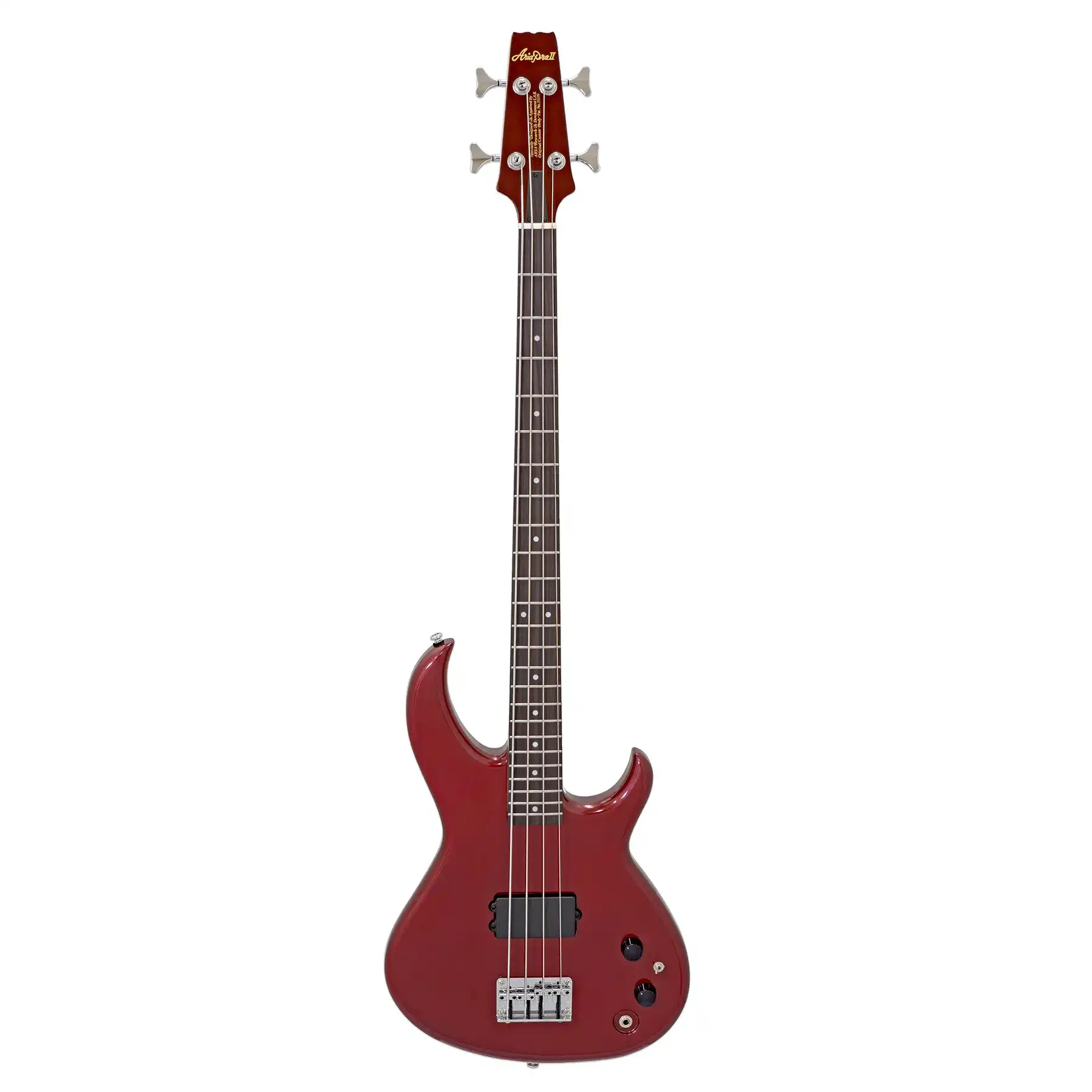 Aria SB-ONE Aria Pro II Electric Bass - Candy Apple Red - Image 3