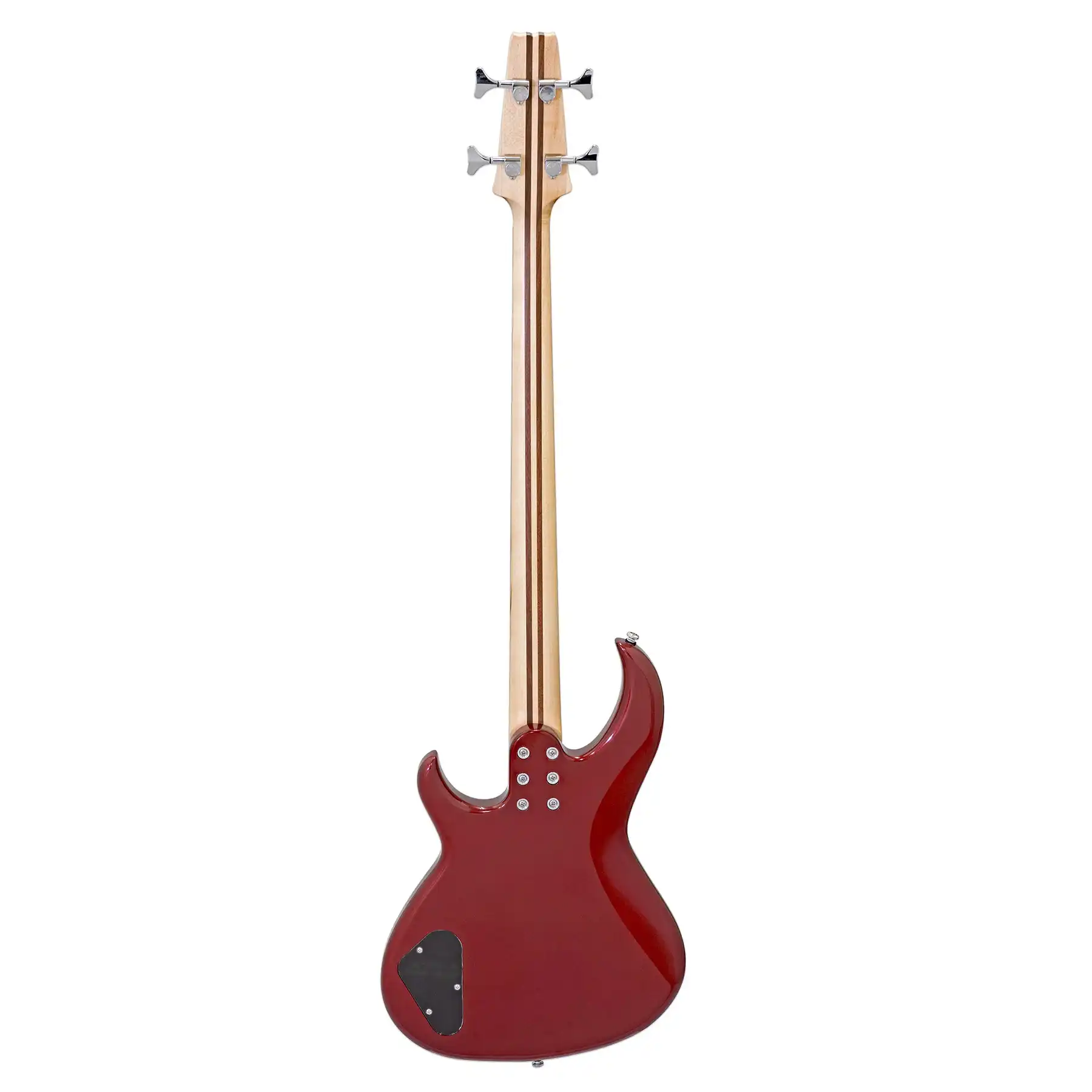 Aria SB-ONE Aria Pro II Electric Bass - Candy Apple Red - Image 4