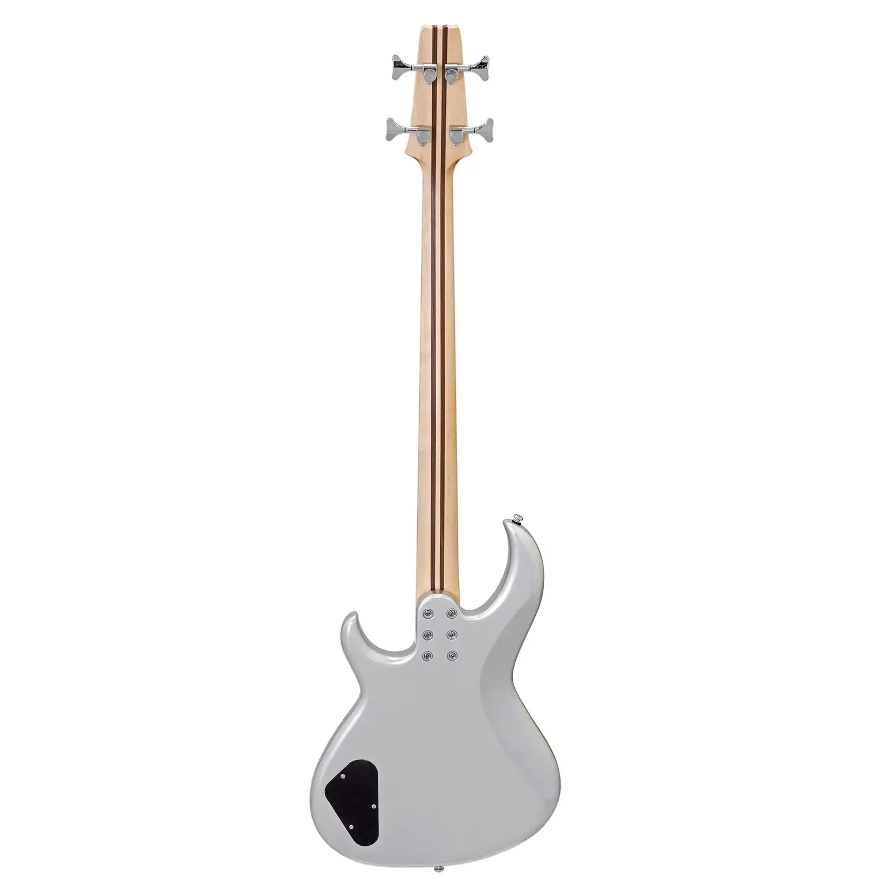 Aria SB-ONE Aria Pro II Electric Bass - Silver - Image 4