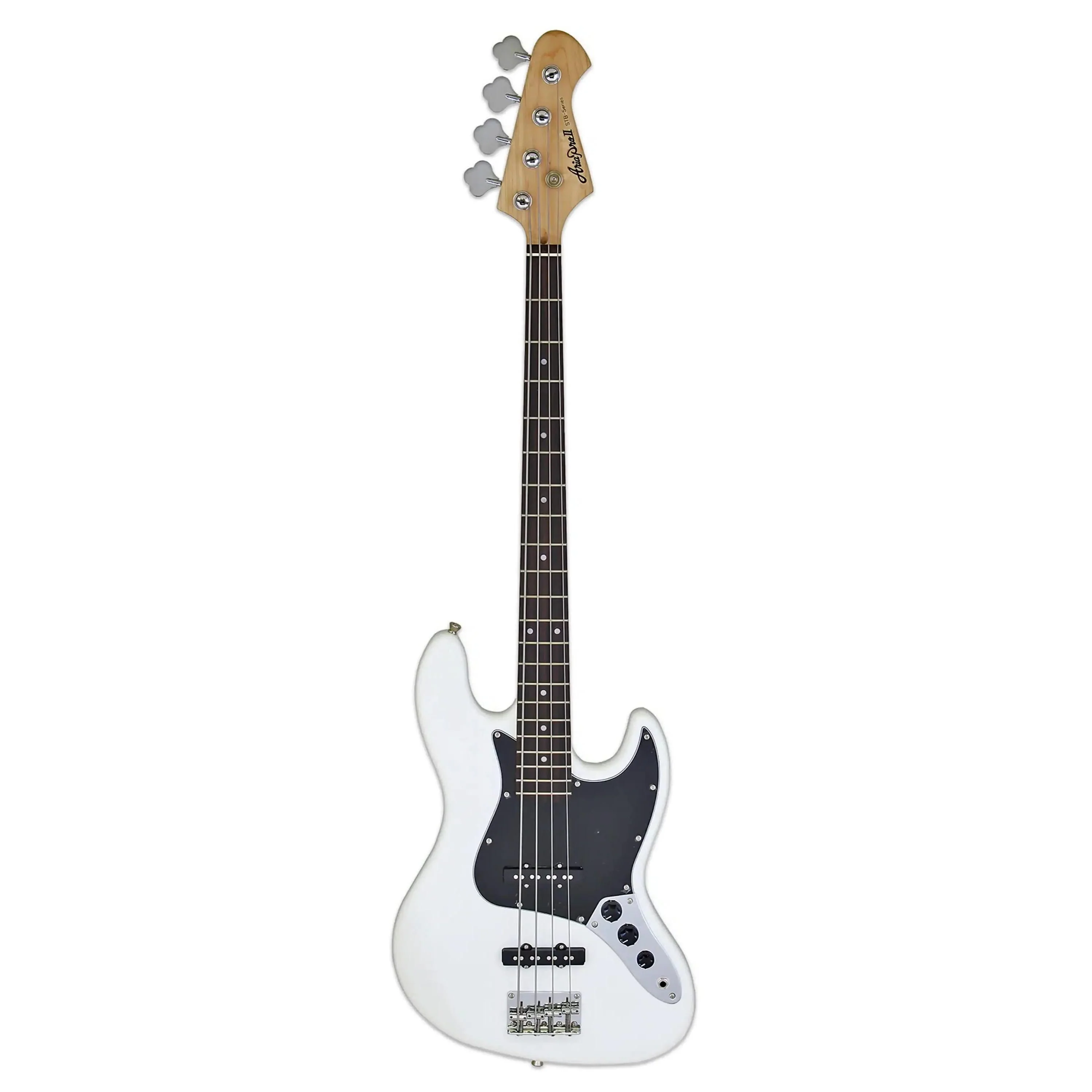 Aria STB-JB/B Pro II Electric Bass - White - Image 2