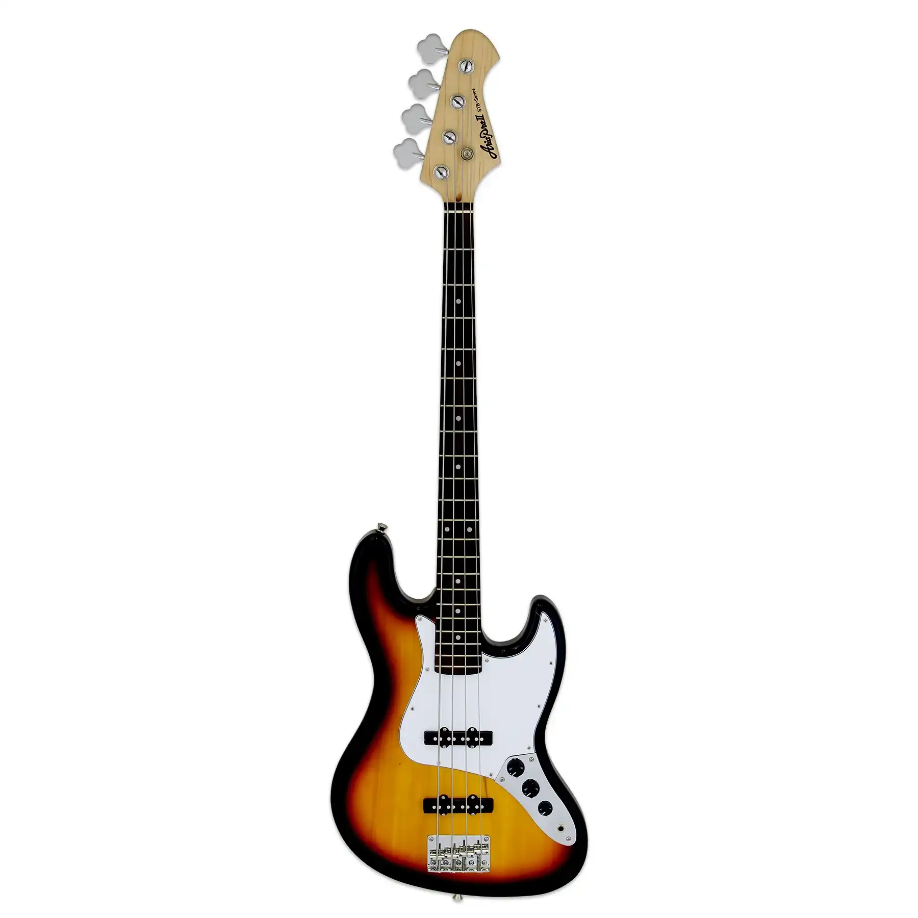 Aria STB-JB Pro II Electric Bass - 3 Tone Sunburst - Image 3