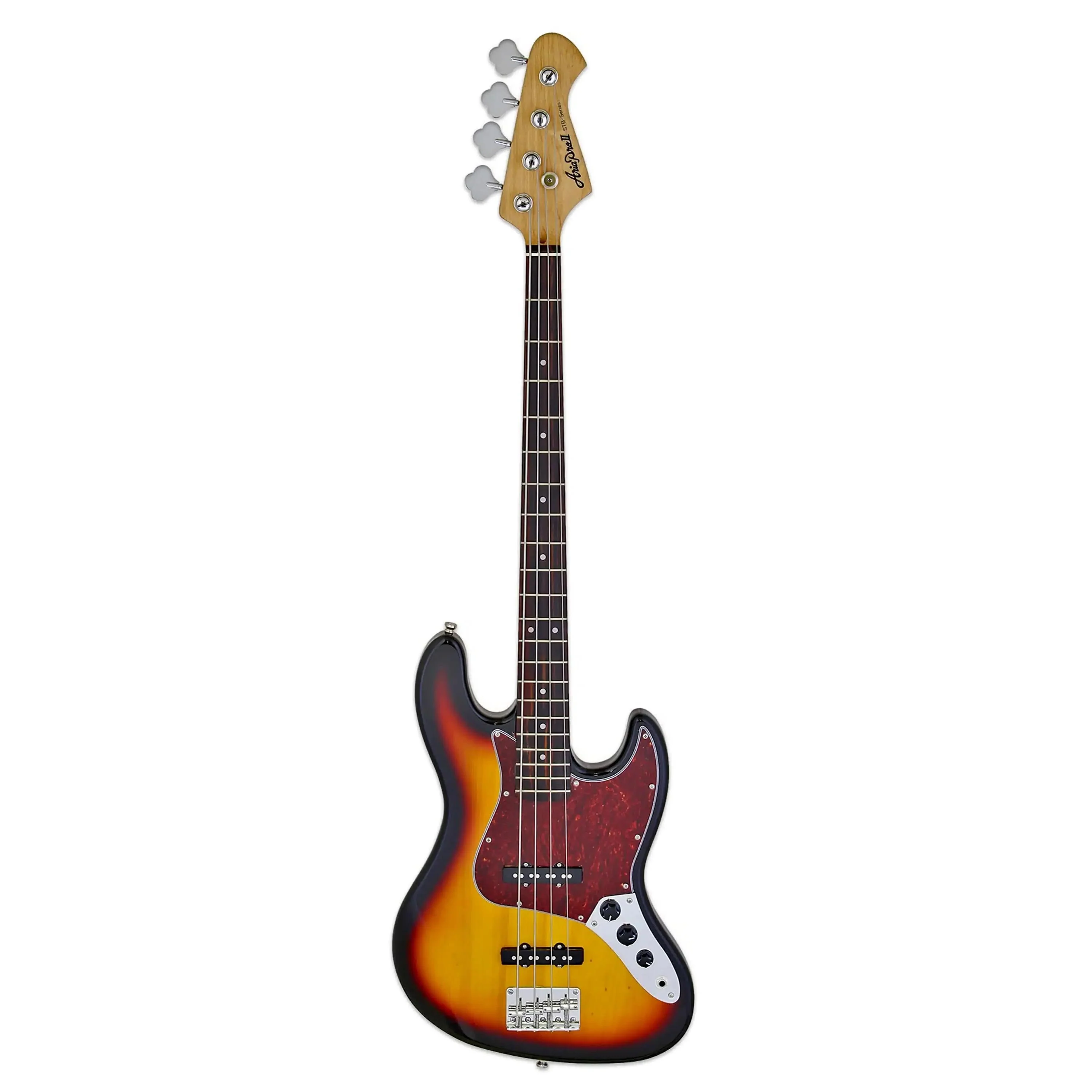 Aria STB-JB/TT Pro II Electric Bass - 3 Tone Sunburst - Image 2