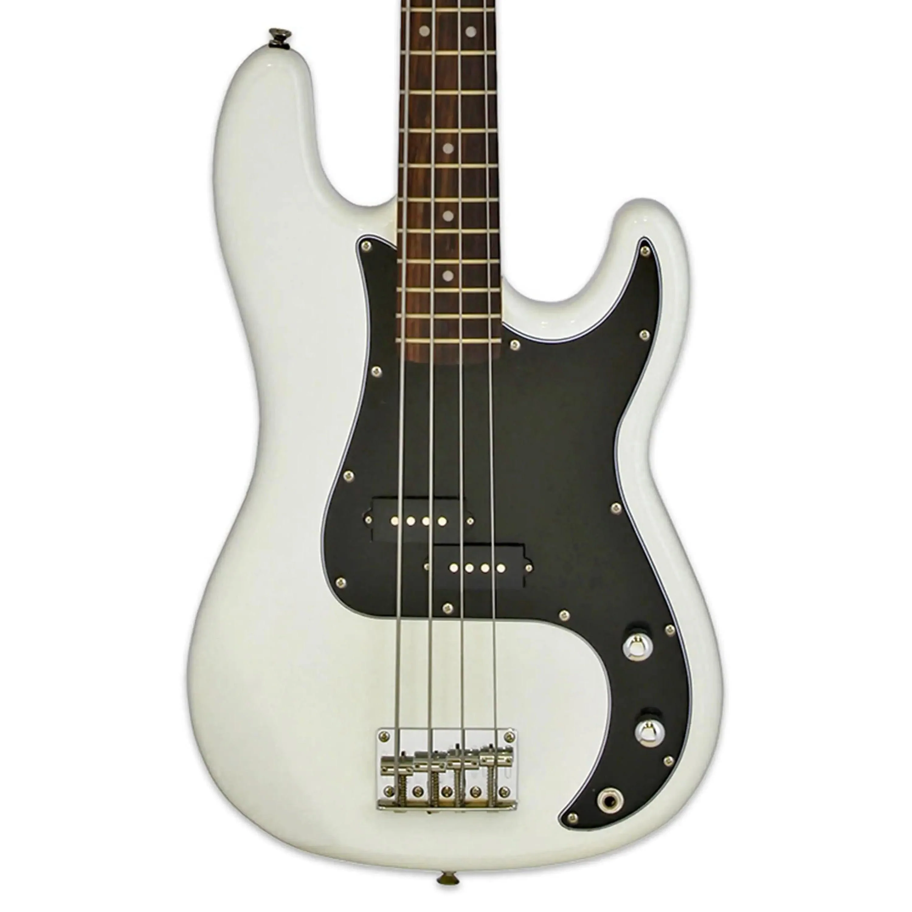 Aria STB-PB/B Pro II Electric Bass - White