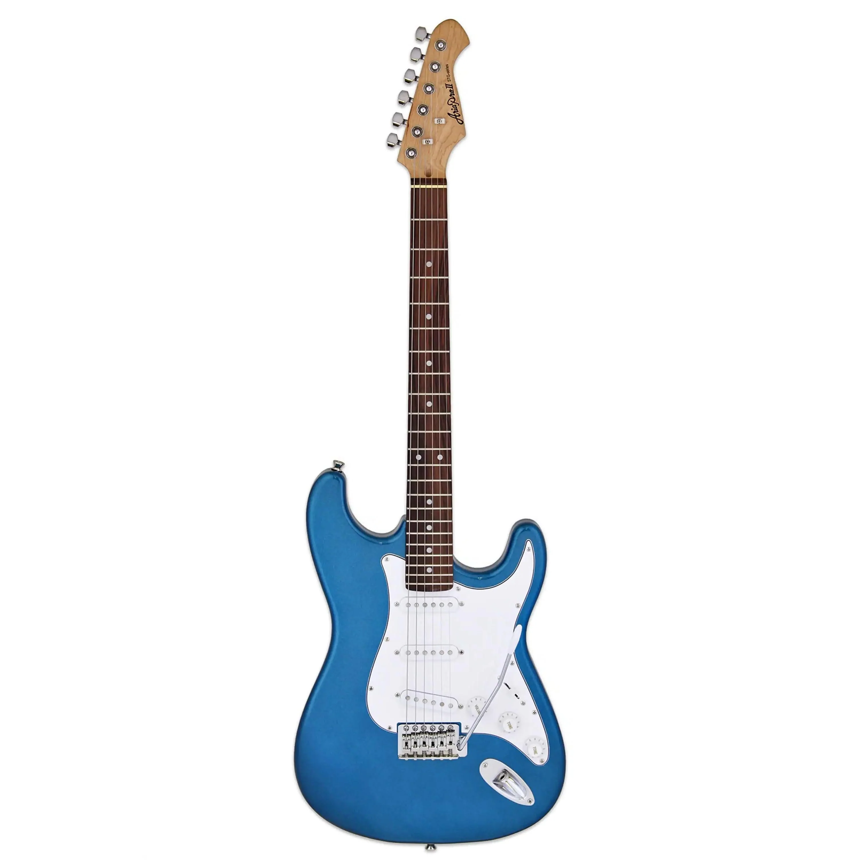 Aria STG-003 Pro II Electric Guitar - Metallic Blue - Image 2