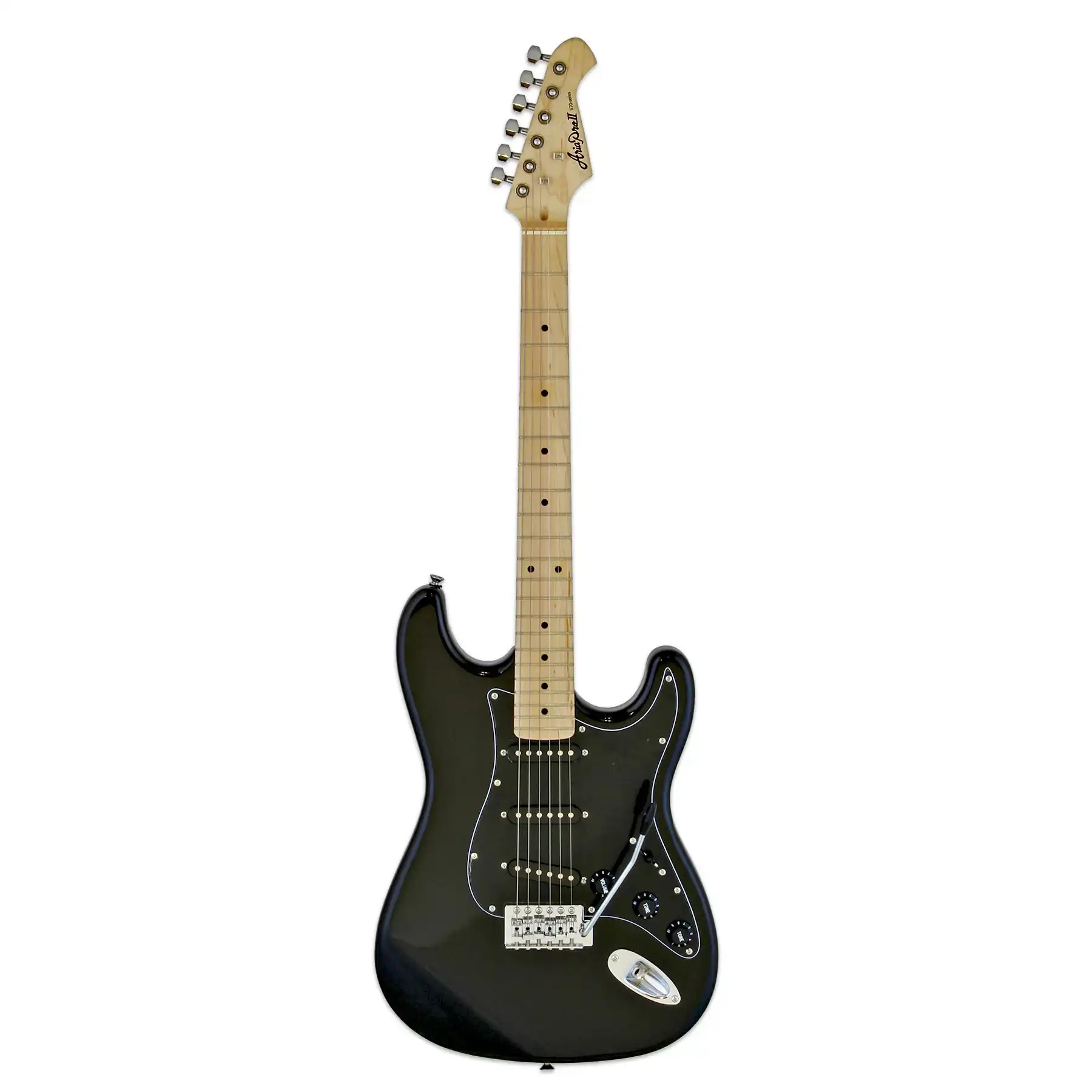 Aria STG-003SPL Pro II Electric Guitar - Black - Image 3