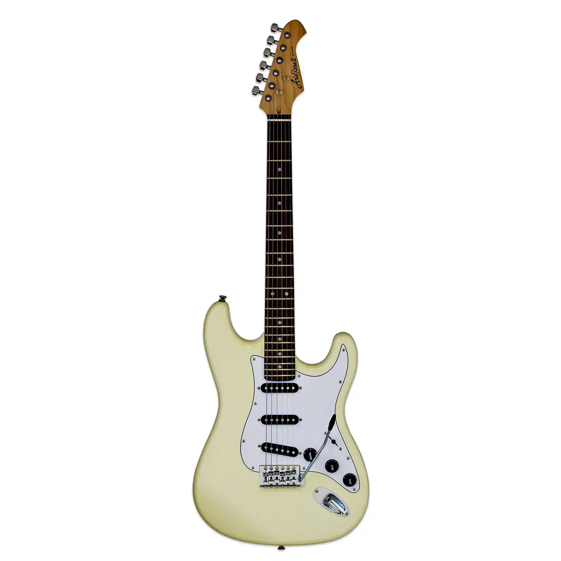 Aria STG-003SPL Pro II Electric Guitar - Vintage White - Image 3