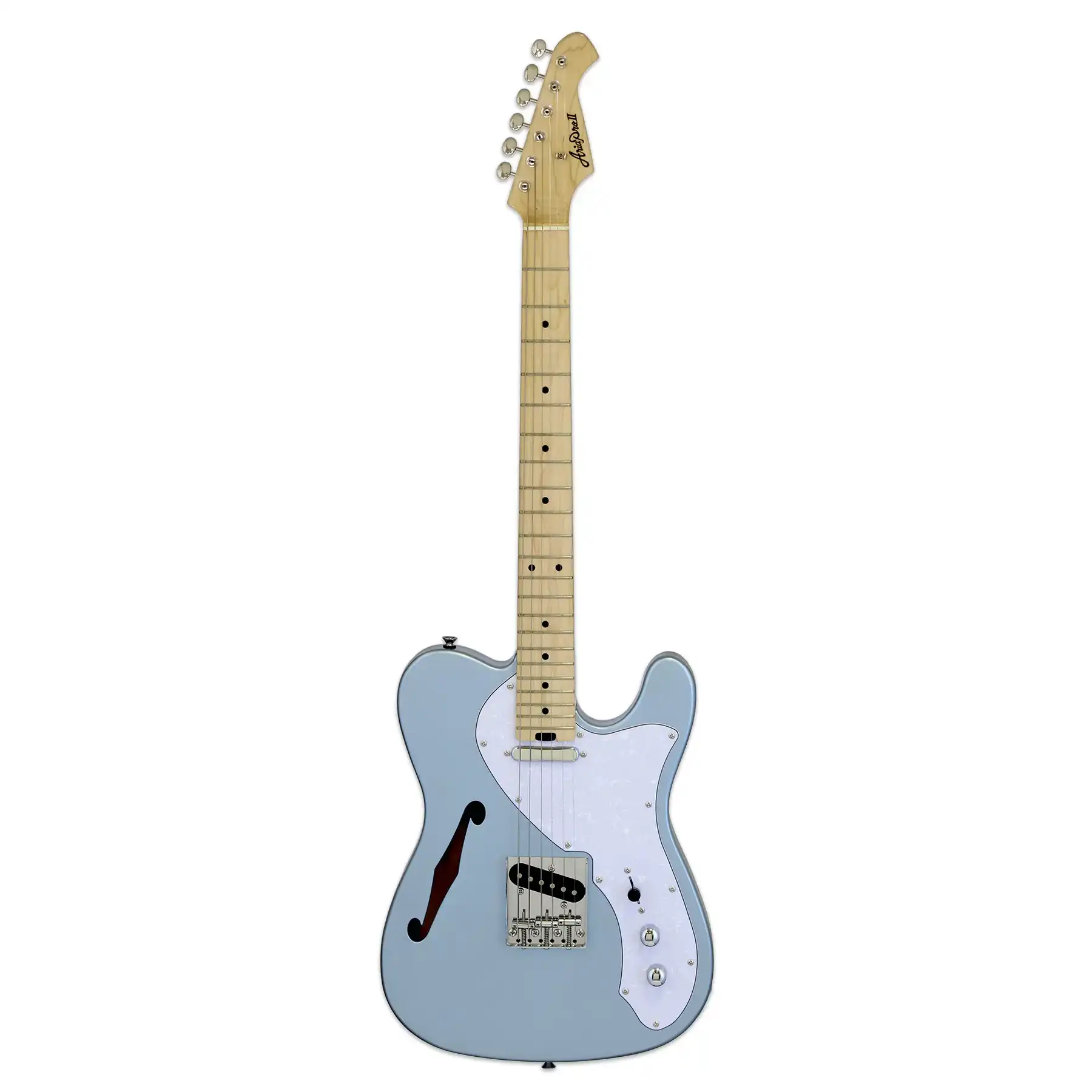 Aria TEG-TL Pro II Modern Classics Electric Guitar - Metallic Ice Blue - Image 3
