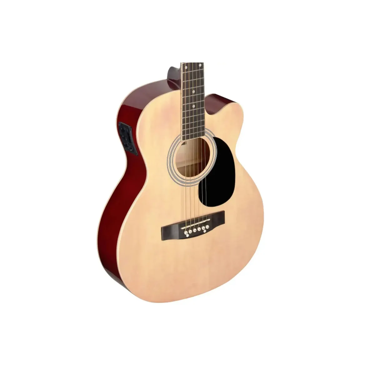 Stagg SA20ACE Auditorium Acoustic-Electric Guitar - Natural