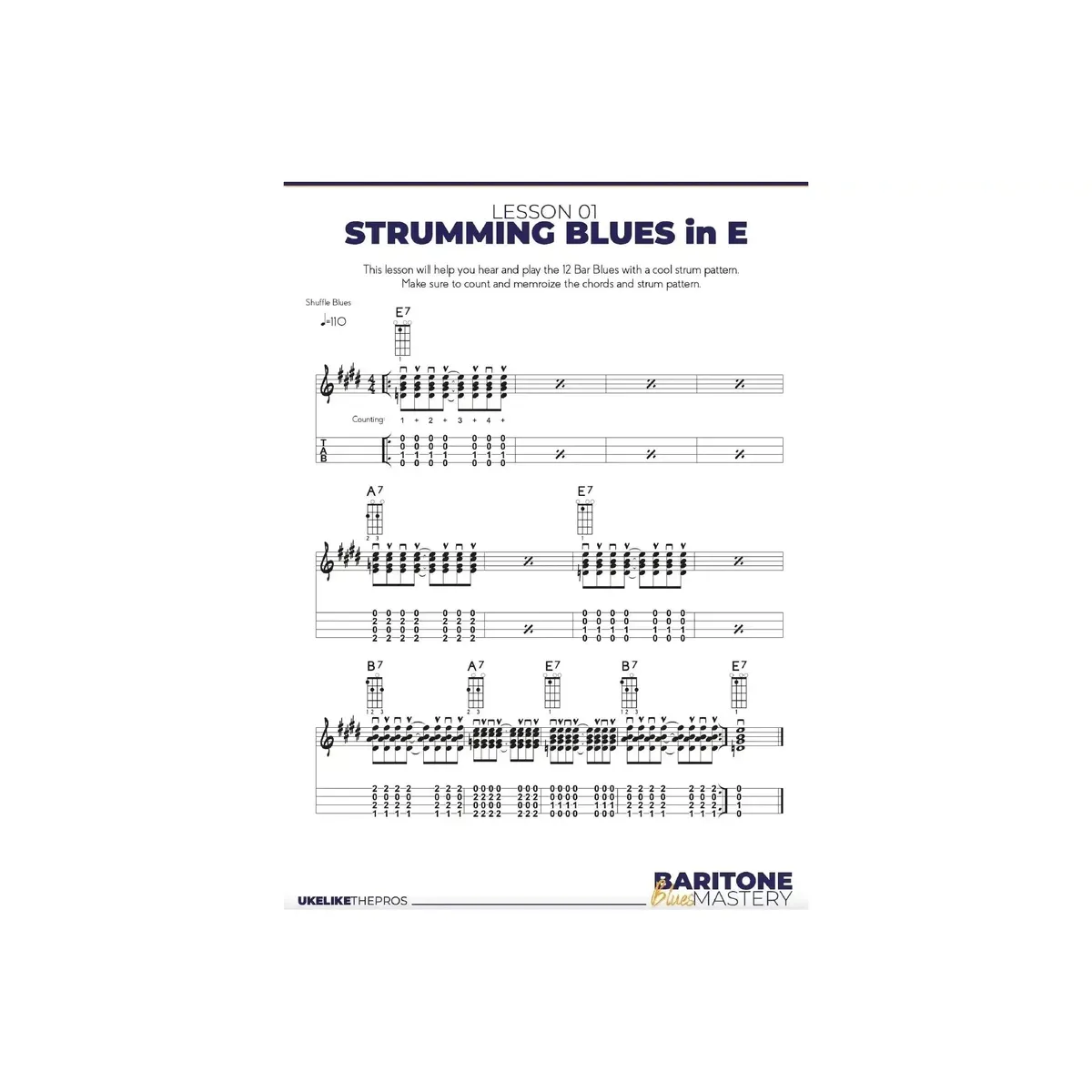 Baritone Blues Mastery Course - Uke Like The Pros - Image 3