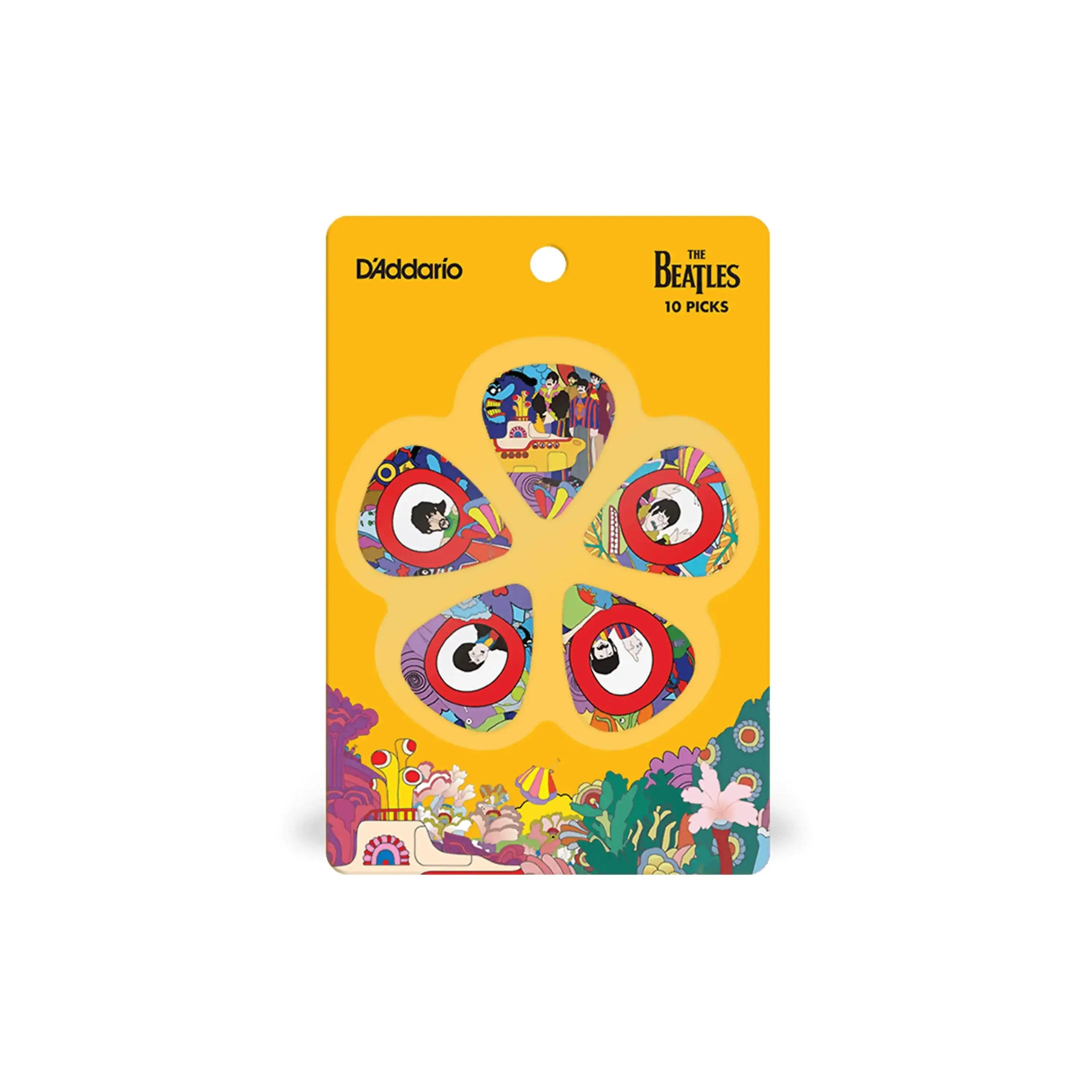 D'Addario Beatles Yellow Submarine Picks Light .50mm - 10 Pack