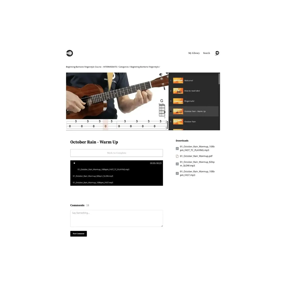 Beginning Baritone Fingerstyle Songbook - Uke Like The Pros - Image 4