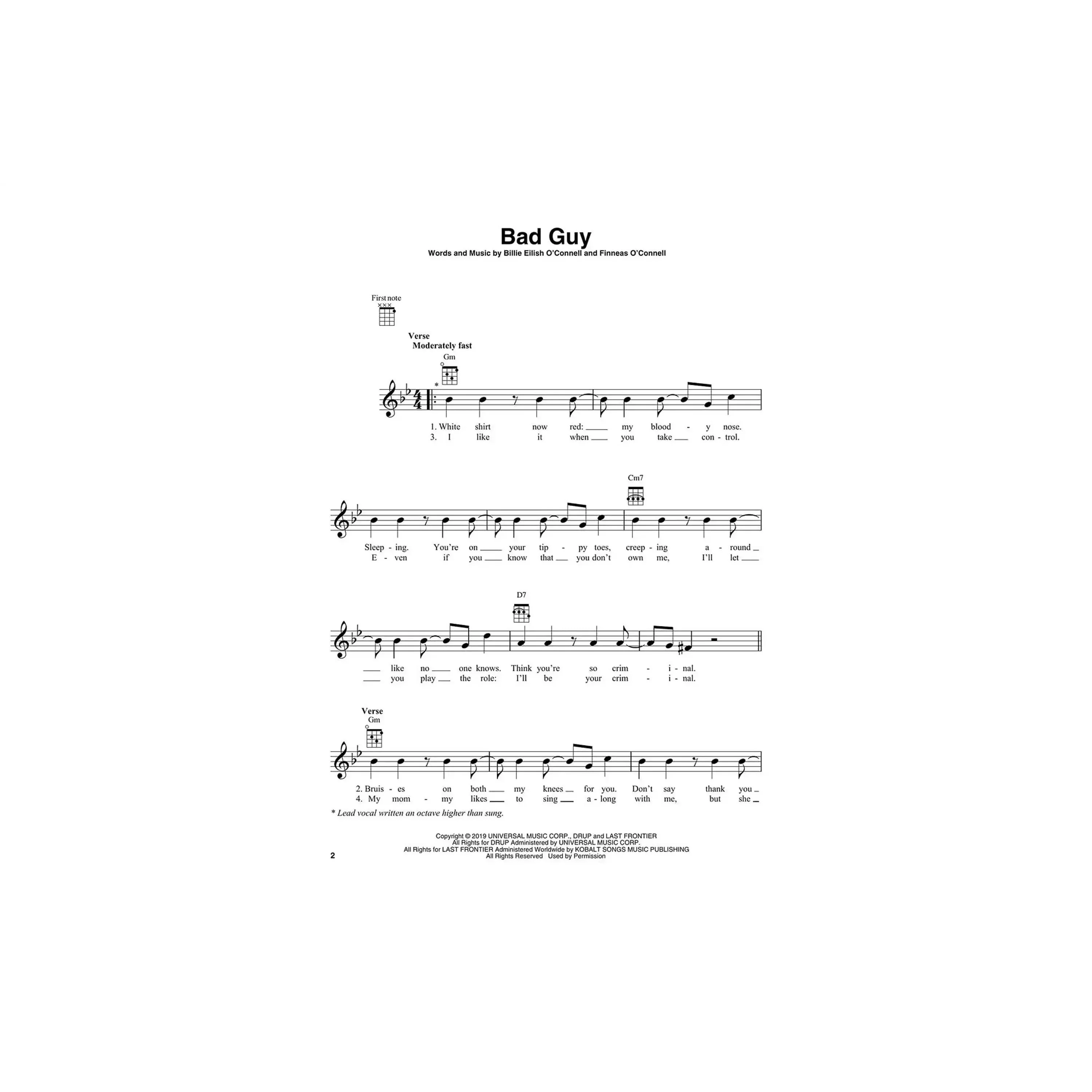 Billie Eilish For Ukulele 17 Songs to Strum & Sing - Image 3