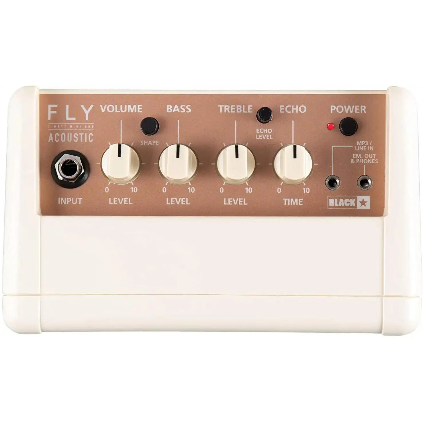 Blackstar FLY3 3 Watt Acoustic Ukulele and Guitar Amp Battery Powered - WHITE - Image 3