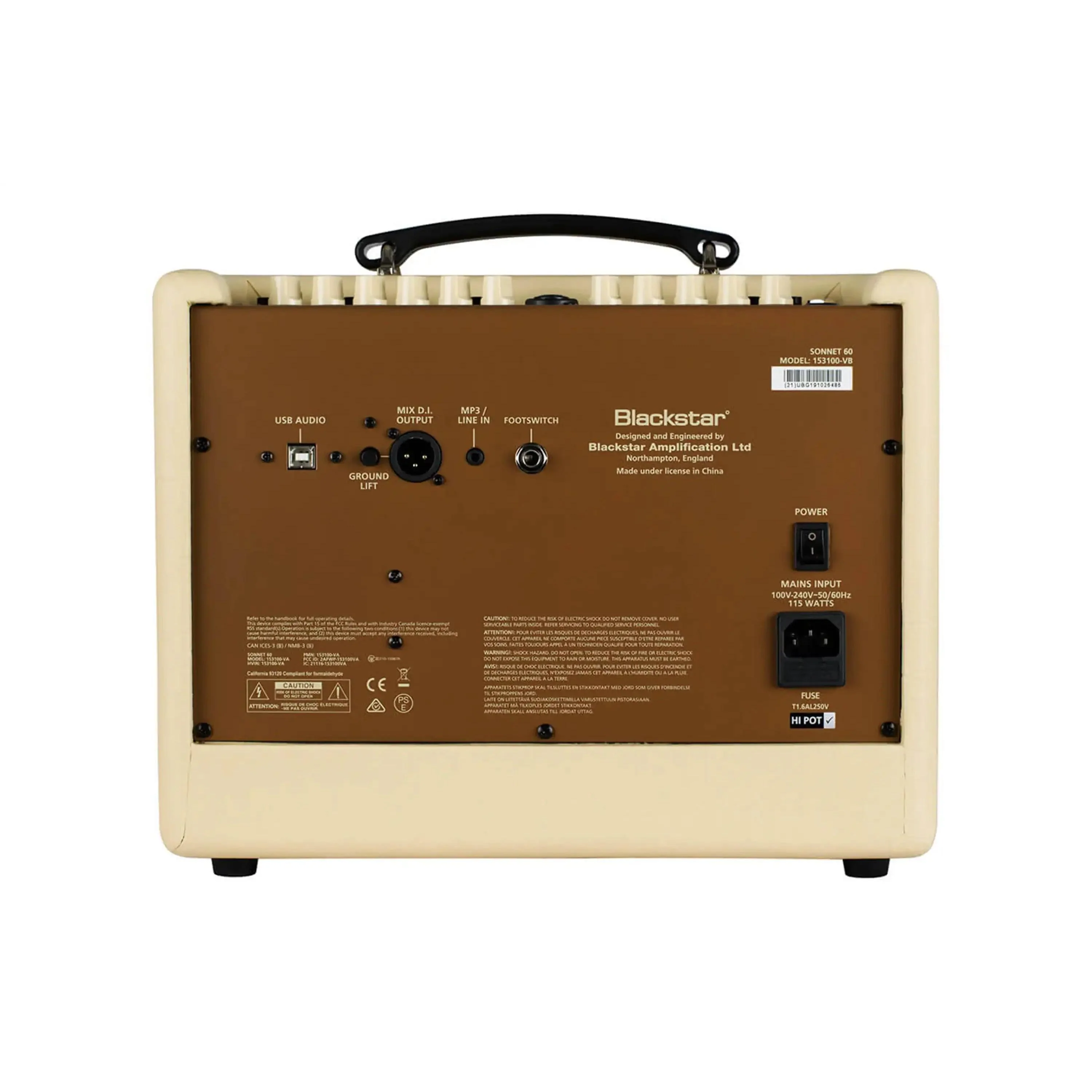 Blackstar Sonnet 60 Blonde Natural Acoustic Ukulele and Guitar Amplifier - Image 2
