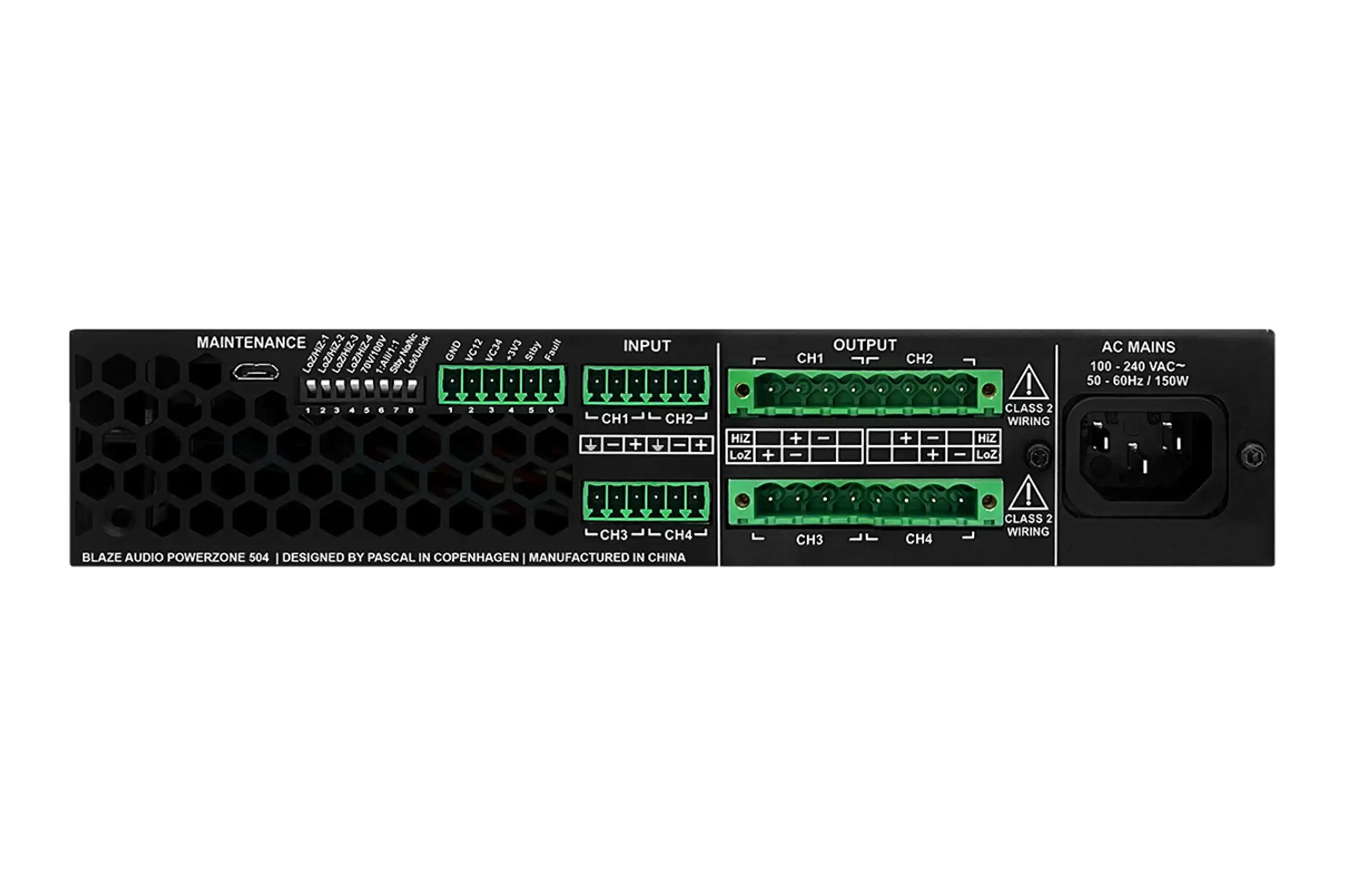 Blaze PowerZone 504 Installation Power Amplifier - Image 2