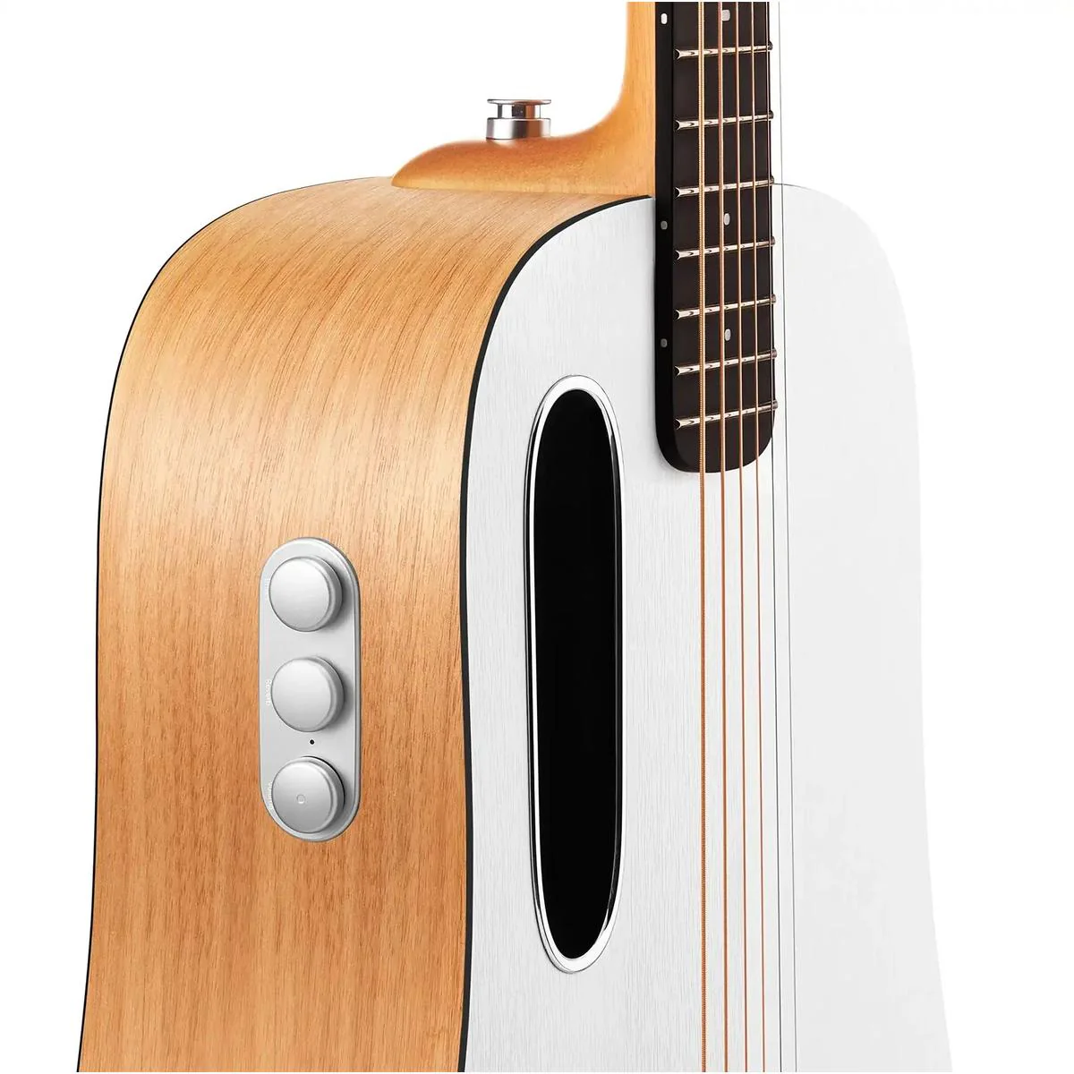Blue Lava Original HPL Acoustic-Electric Guitar - Walnut/Frost White - Image 4