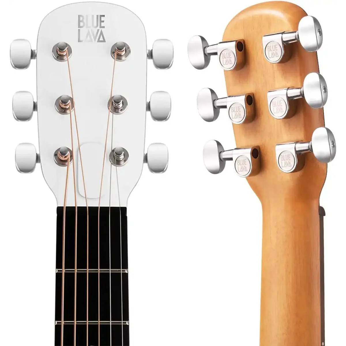 Blue Lava Original HPL Acoustic Guitar - Walnut/Frost White - Image 5
