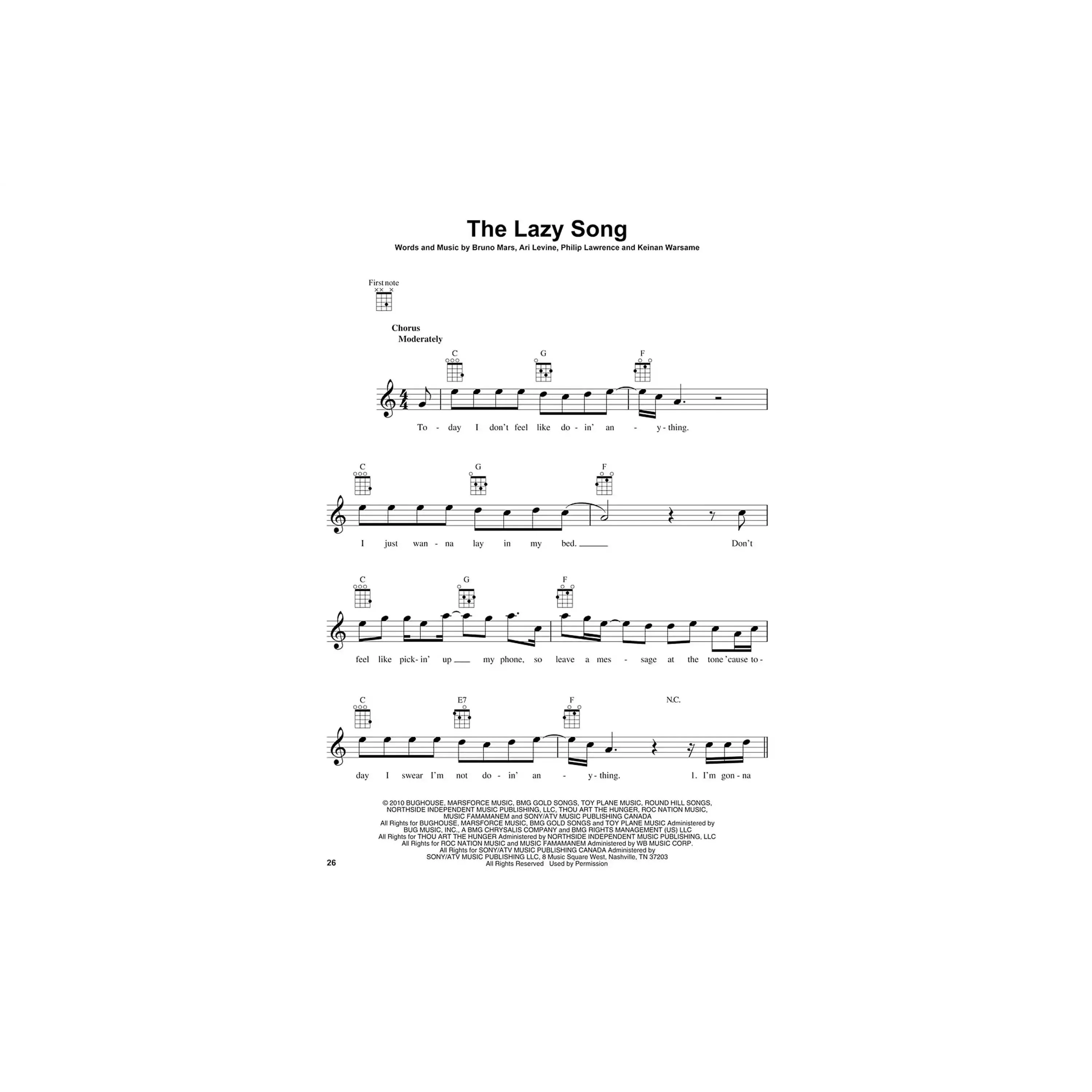 Bruno Mars for Ukulele - Image 2
