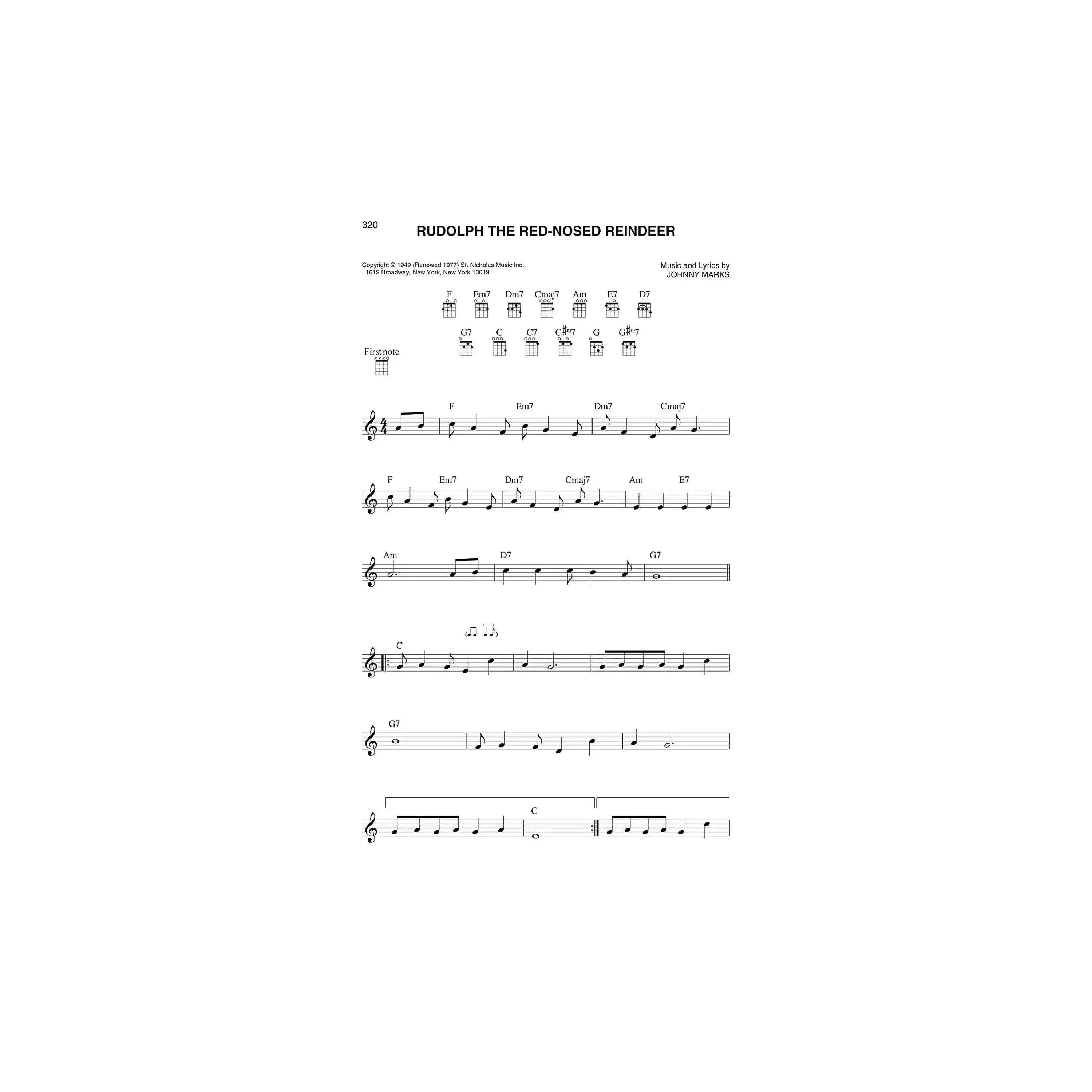 Christmas Ukulele Fake Book Over 250 Christmas Songs - Image 3