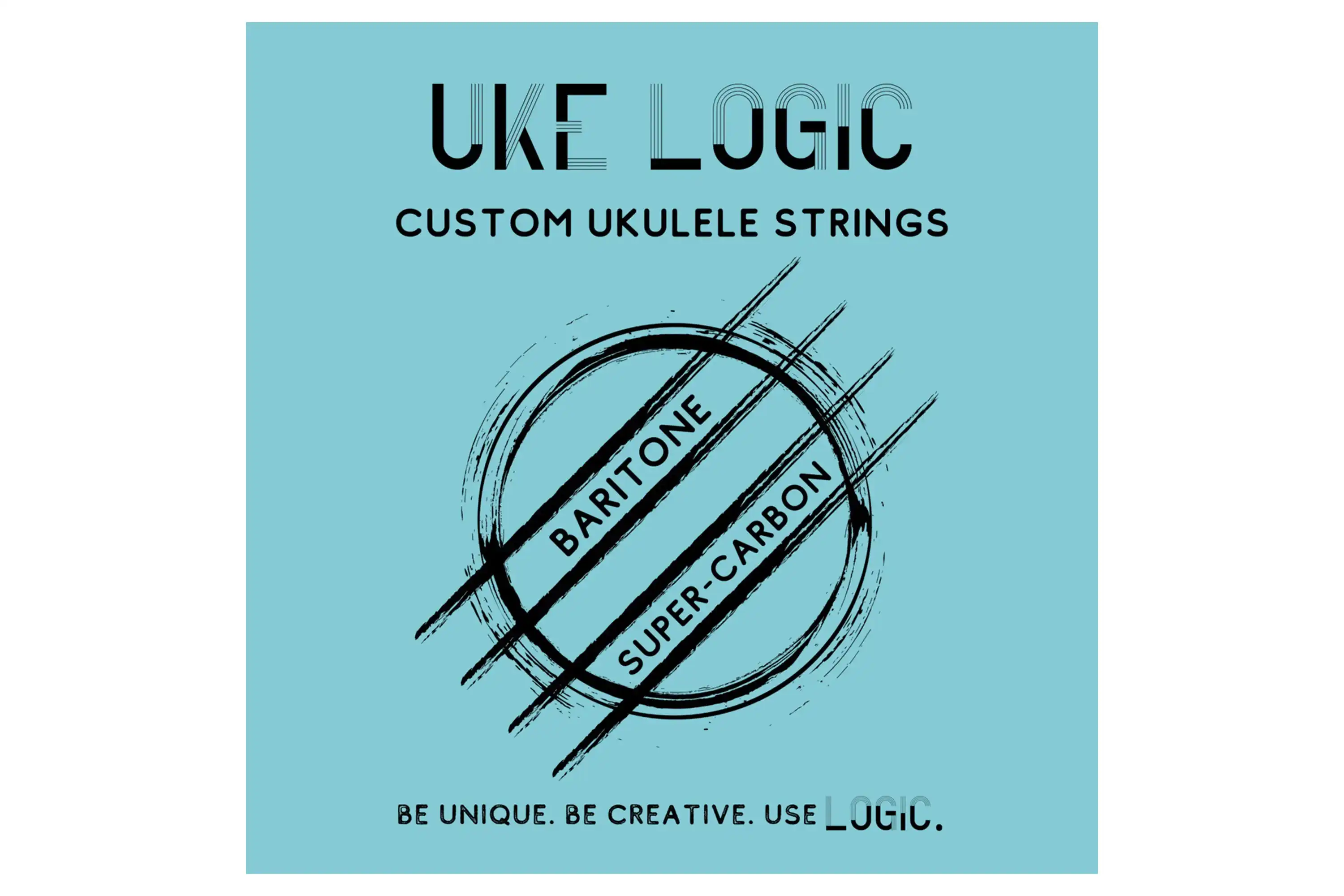 Uke Logic H-BLD-C Clear Fluorocarbon Hard Tension Custom Baritone Ukulele Strings - Low D
