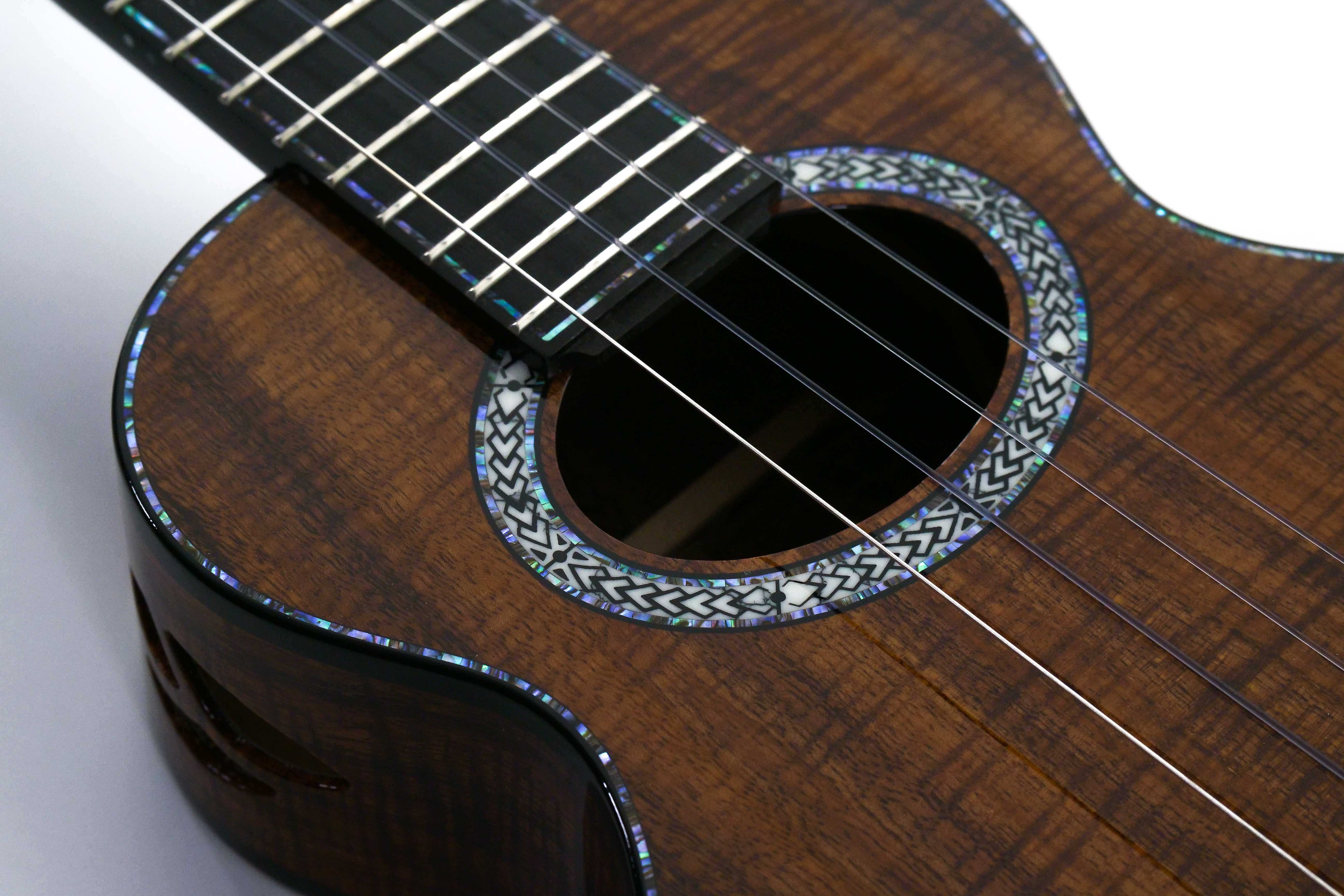 Cornerstone Custom Hawaiian Curly Koa Tenor Ukulele "Kapiolani" - Image 5