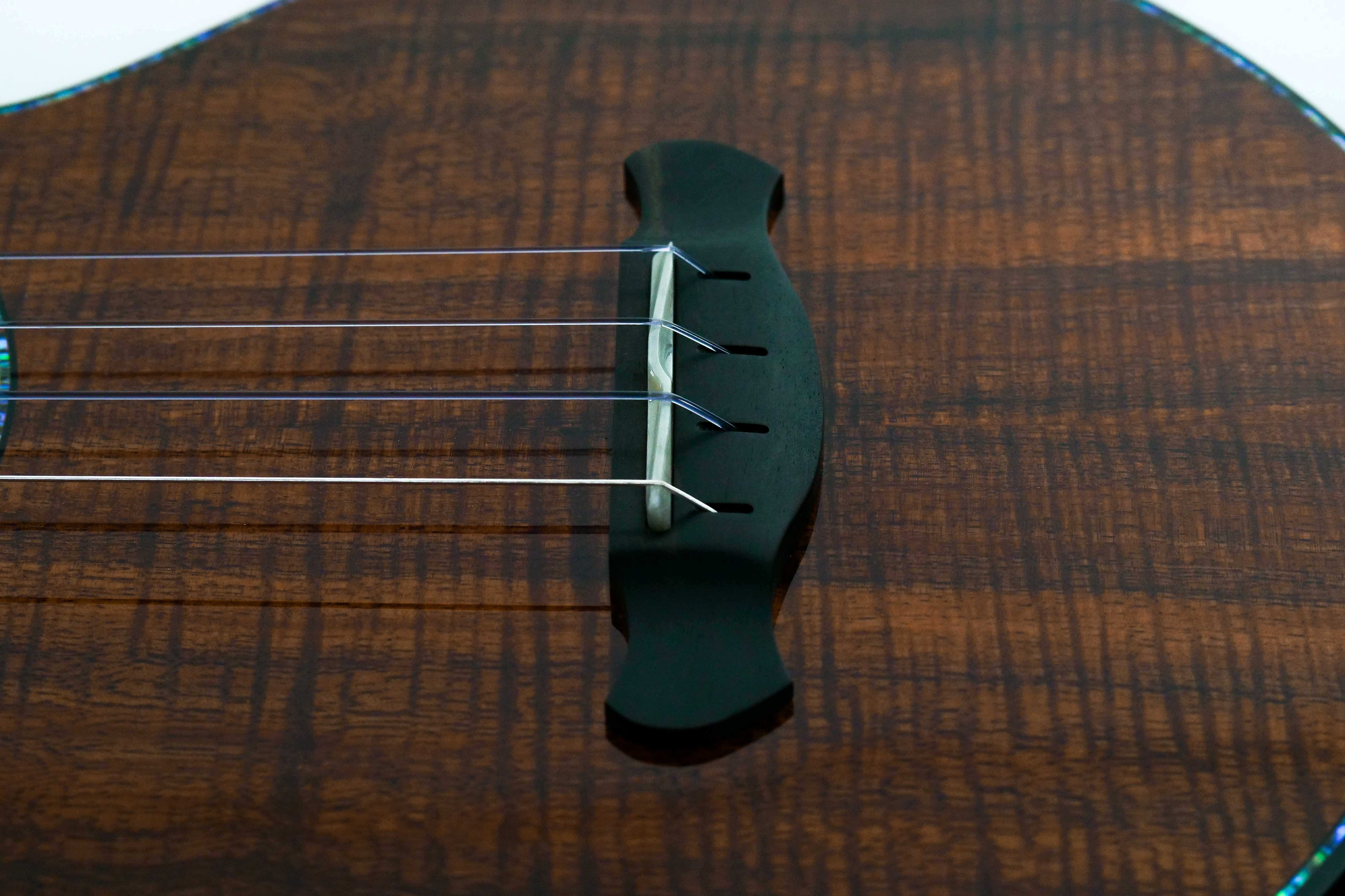 Cornerstone Custom Hawaiian Curly Koa Tenor Ukulele "Kapiolani" - Image 7