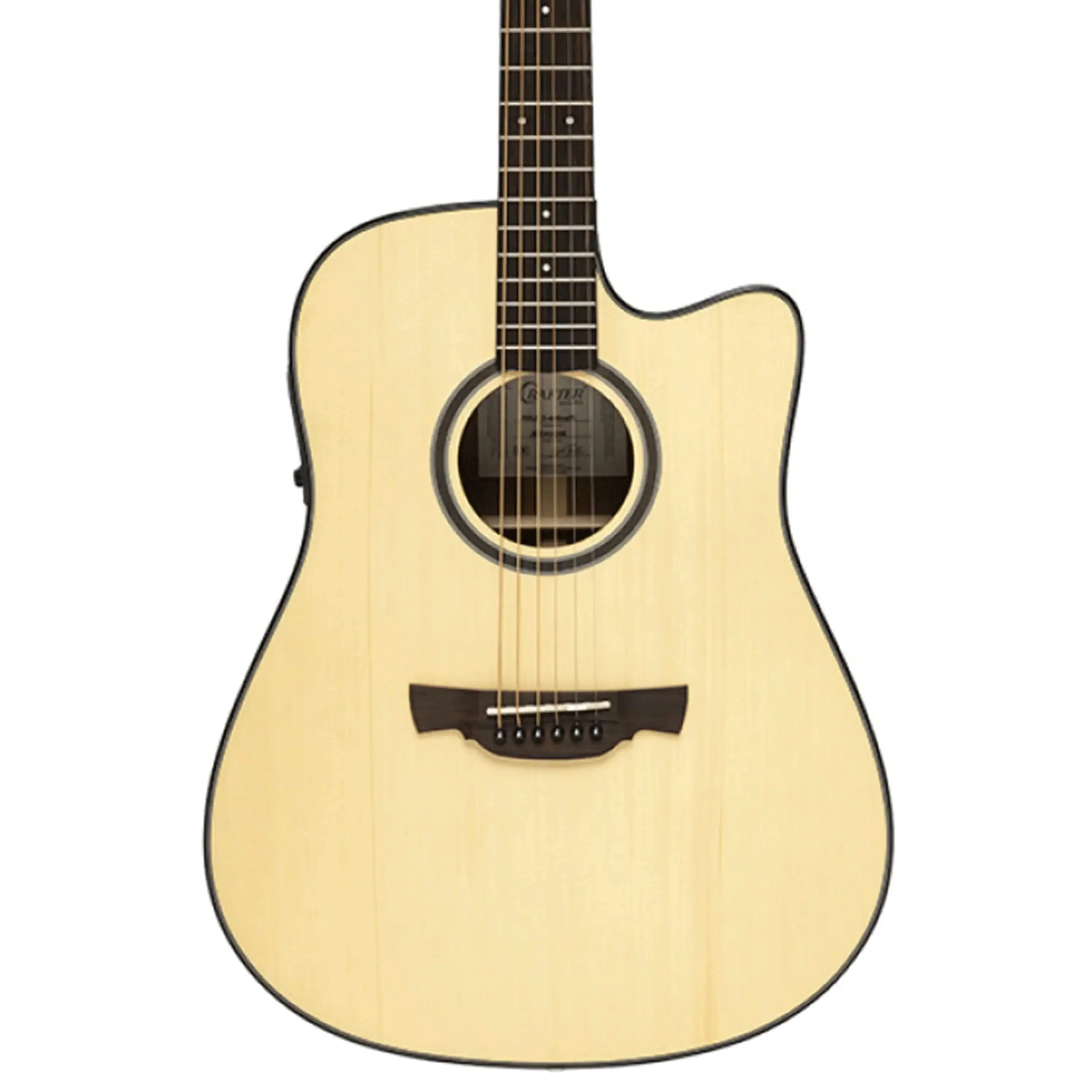 Crafter ABLE D600CE Able Series 600 Cutaway Dreadnought Electric-Acoustic Guitar
