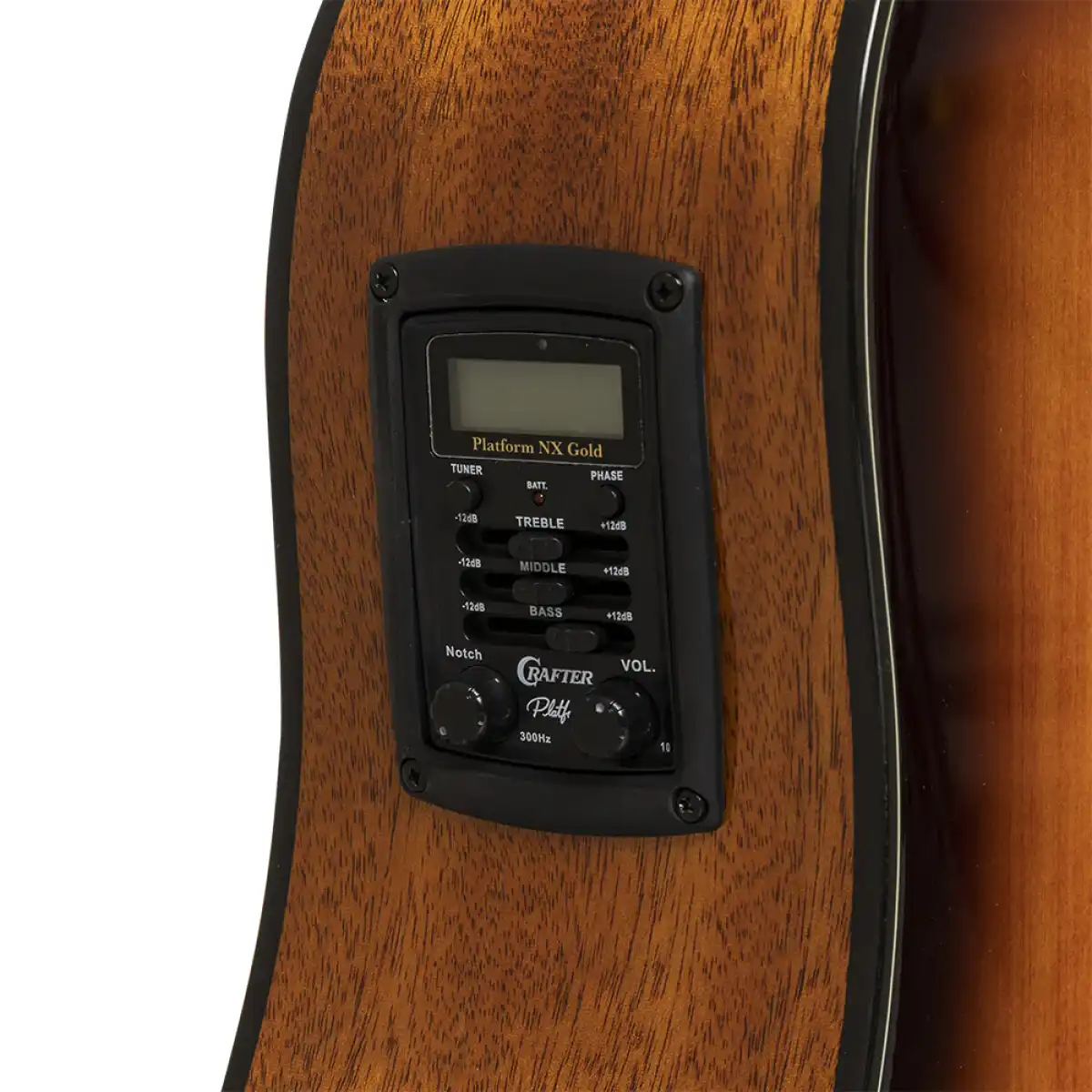 Crafter ABLE D600CE Able Series 600 Cutaway Dreadnought Electric-Acoustic Guitar - Vintage Sunburst - Image 7