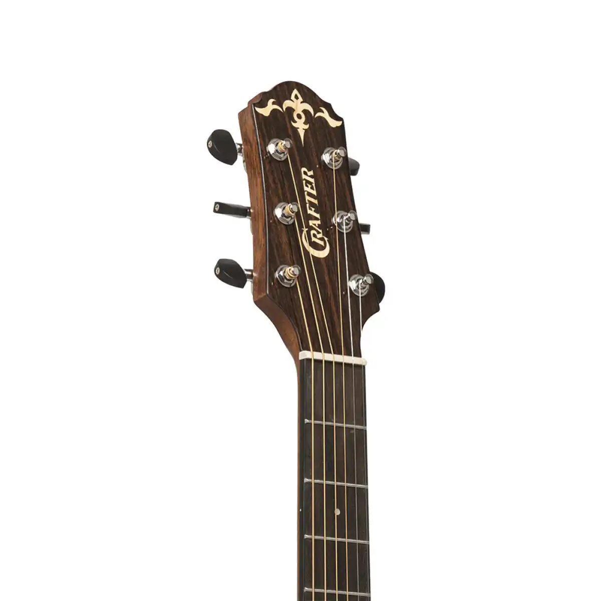 Crafter ABLE D600CE Able Series 600 Cutaway Dreadnought Electric-Acoustic Guitar - Vintage Sunburst - Image 9
