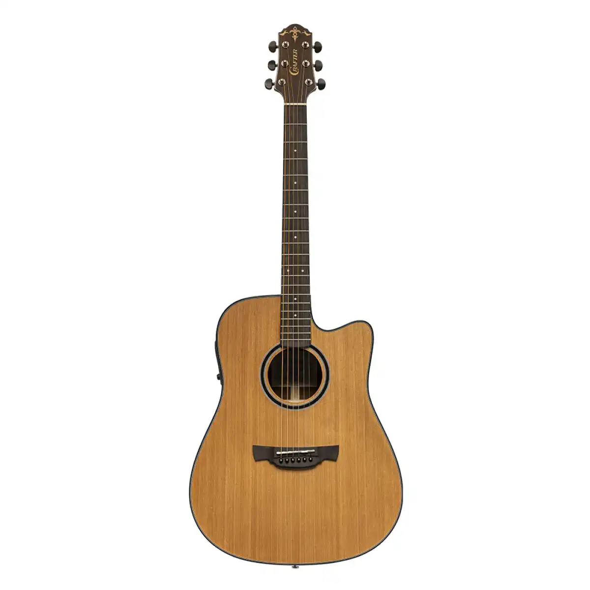 Crafter ABLE D630CE Able Series 630 Cutaway Dreadnought Acoustic-Electric Guitar - Image 3