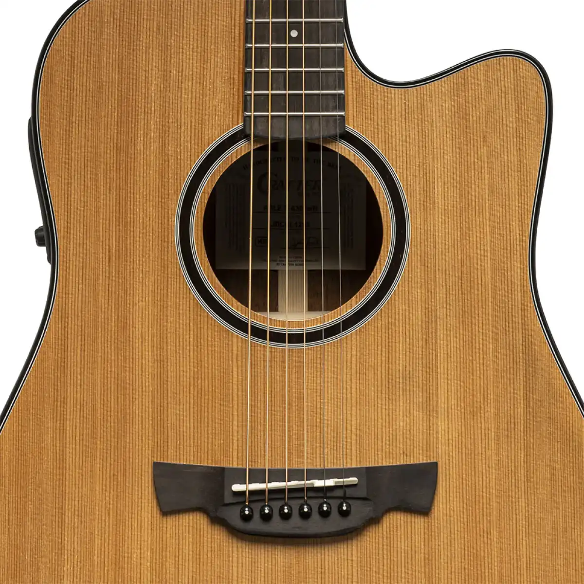 Crafter ABLE D630CE Able Series 630 Cutaway Dreadnought Acoustic-Electric Guitar - Image 5