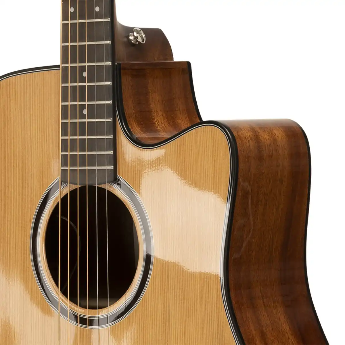 Crafter ABLE D630CE Able Series 630 Cutaway Dreadnought Acoustic-Electric Guitar - Image 6