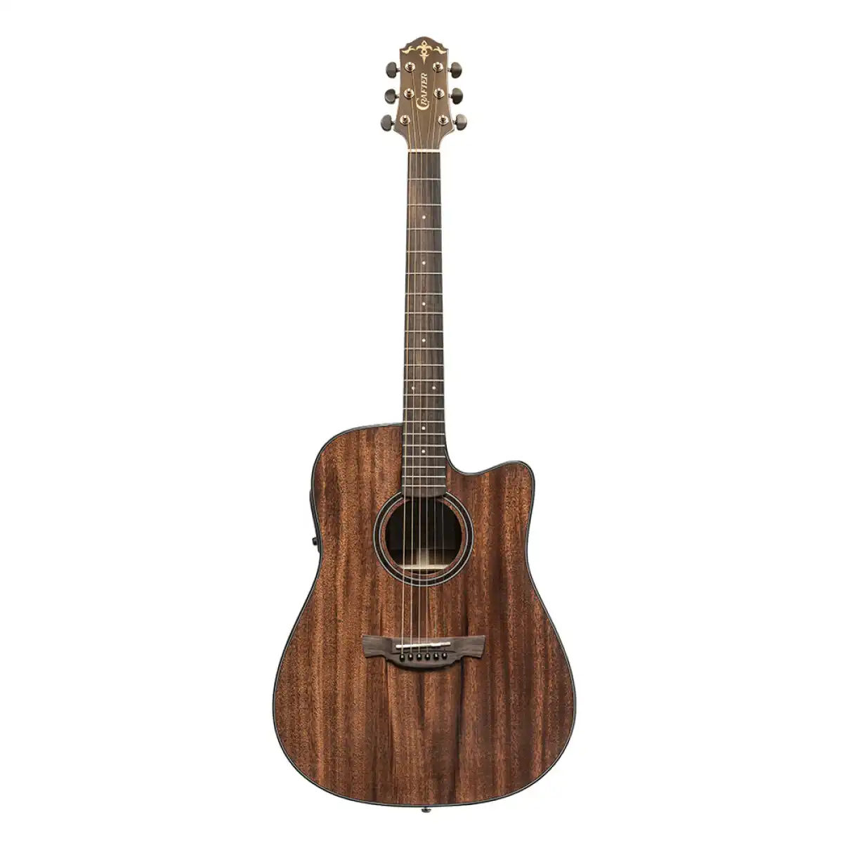 Crafter ABLE D635CE Able Series 635 Cutaway Dreadnought Acoustic-Electric Guitar - Image 3