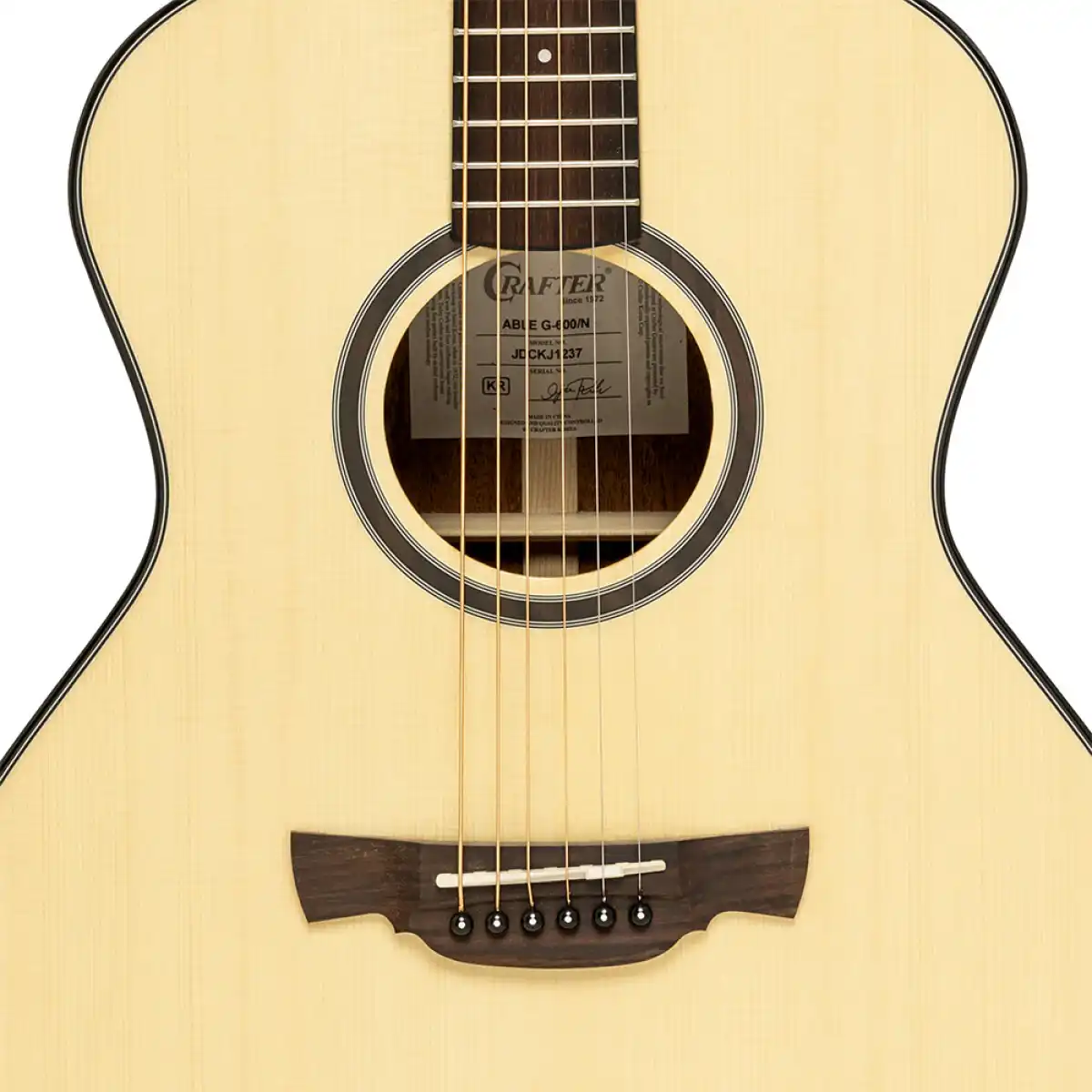 Crafter ABLE G600 Able Series 600 Grand Auditorium Acoustic Guitar - Image 5