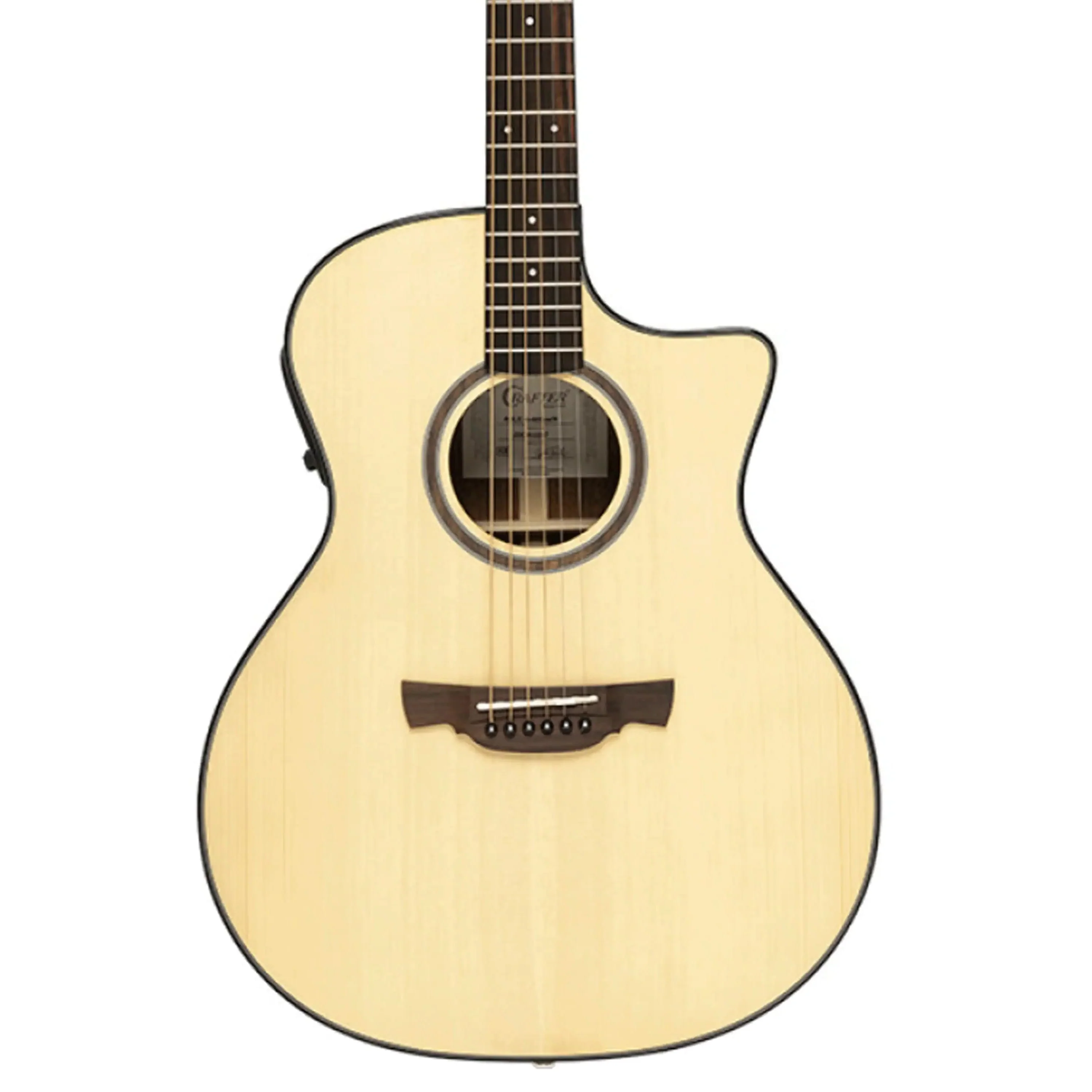 Crafter ABLE G600CE Able Series 600 Cutaway Grand Auditorium Acoustic-Electric Guitar