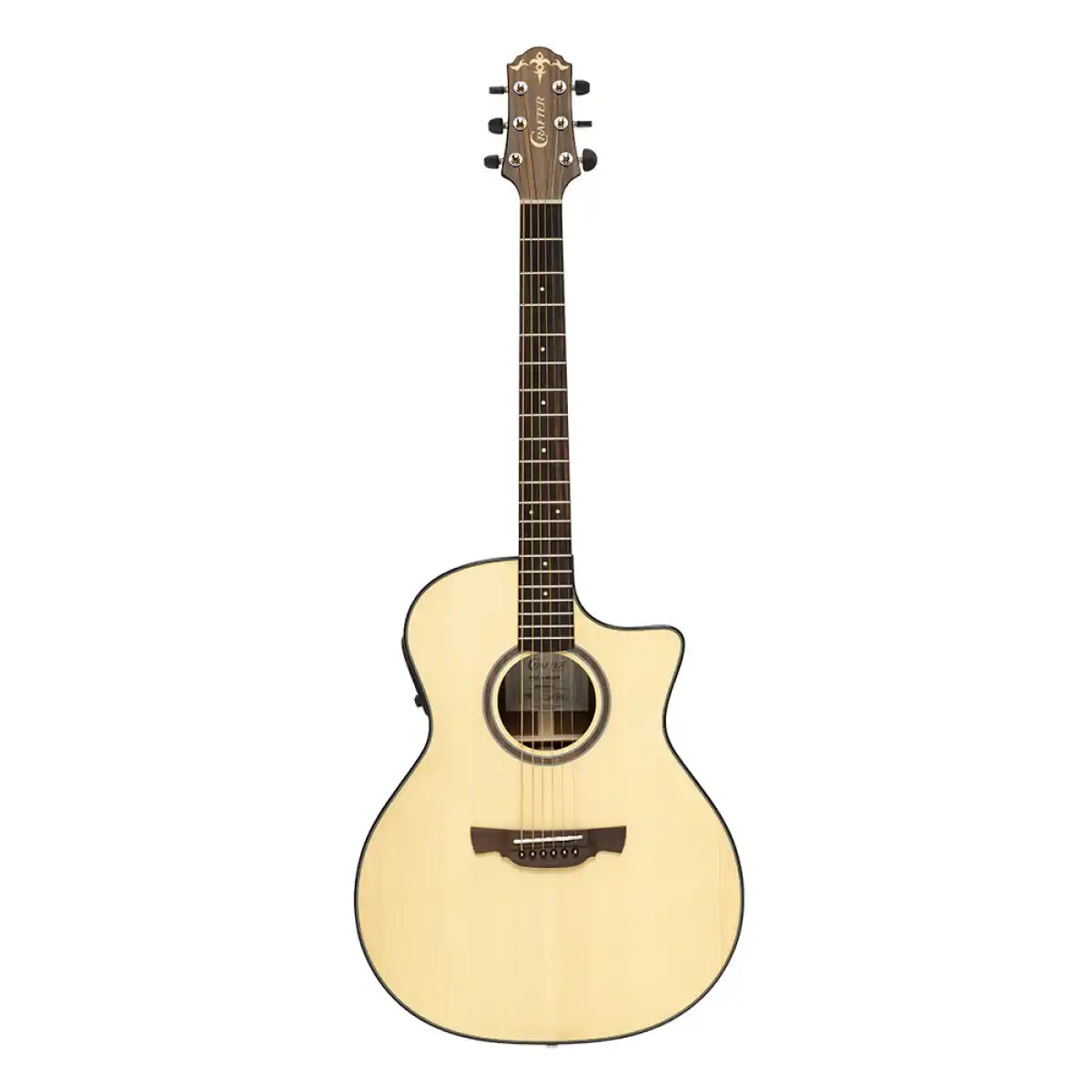 Crafter ABLE G600CE Able Series 600 Cutaway Grand Auditorium Acoustic-Electric Guitar - Image 3