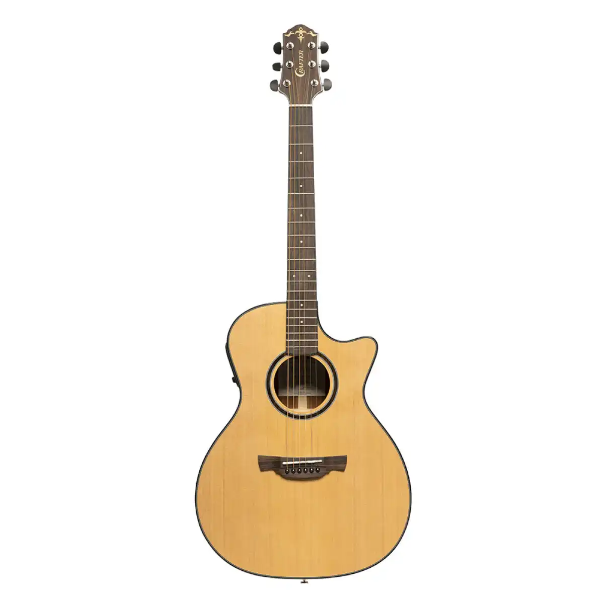 Crafter ABLE T630CE Cutaway Orchestra Acoustic-Electric Guitar - Image 3