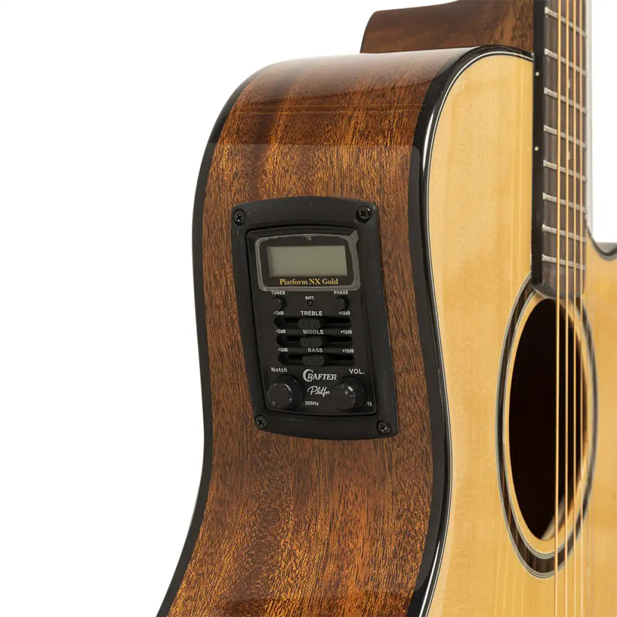 Crafter ABLE T630CE Cutaway Orchestra Acoustic-Electric Guitar - Image 7
