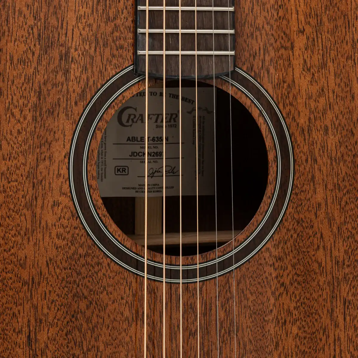 Crafter ABLE T635 Able Series 635 Orchestra Acoustic Guitar - Image 5