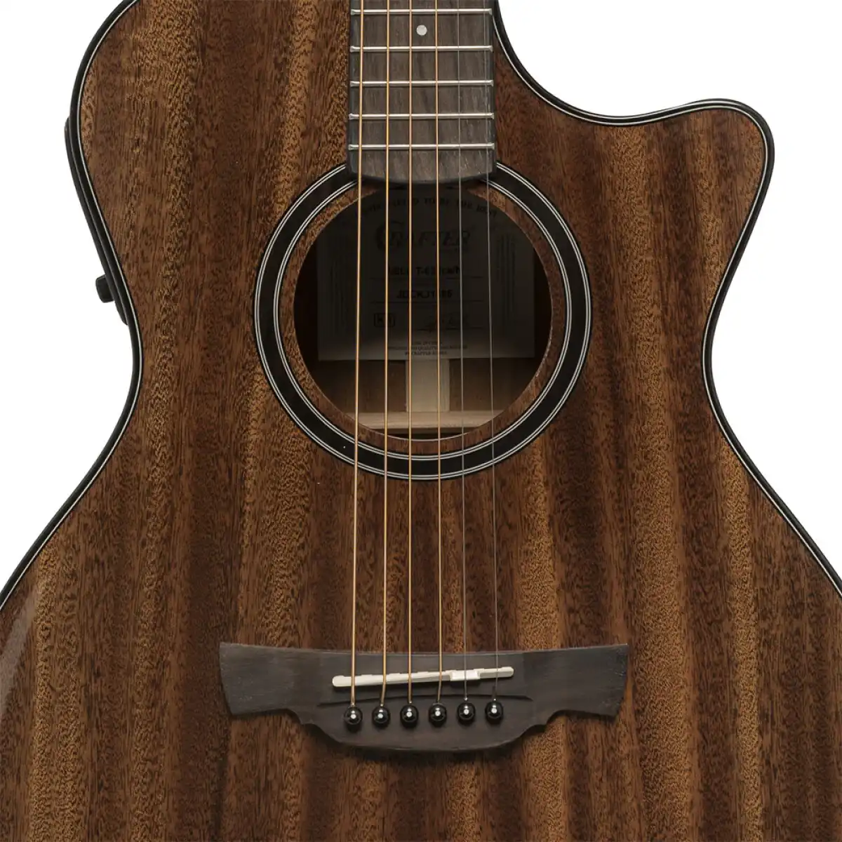 Crafter ABLE T635CE Cutaway Orchestra Acoustic-Electric Guitar - Image 5
