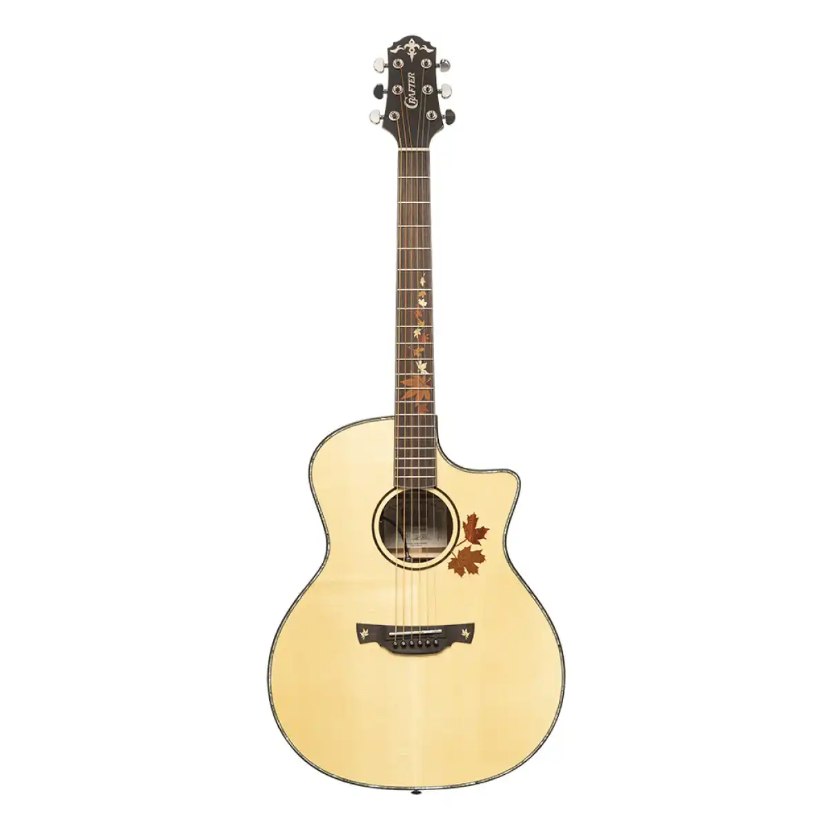 Crafter AL G-MAHO CE Anniversary Series Cutaway Grand Auditorium Acoustic-Electric Guitar - Image 3