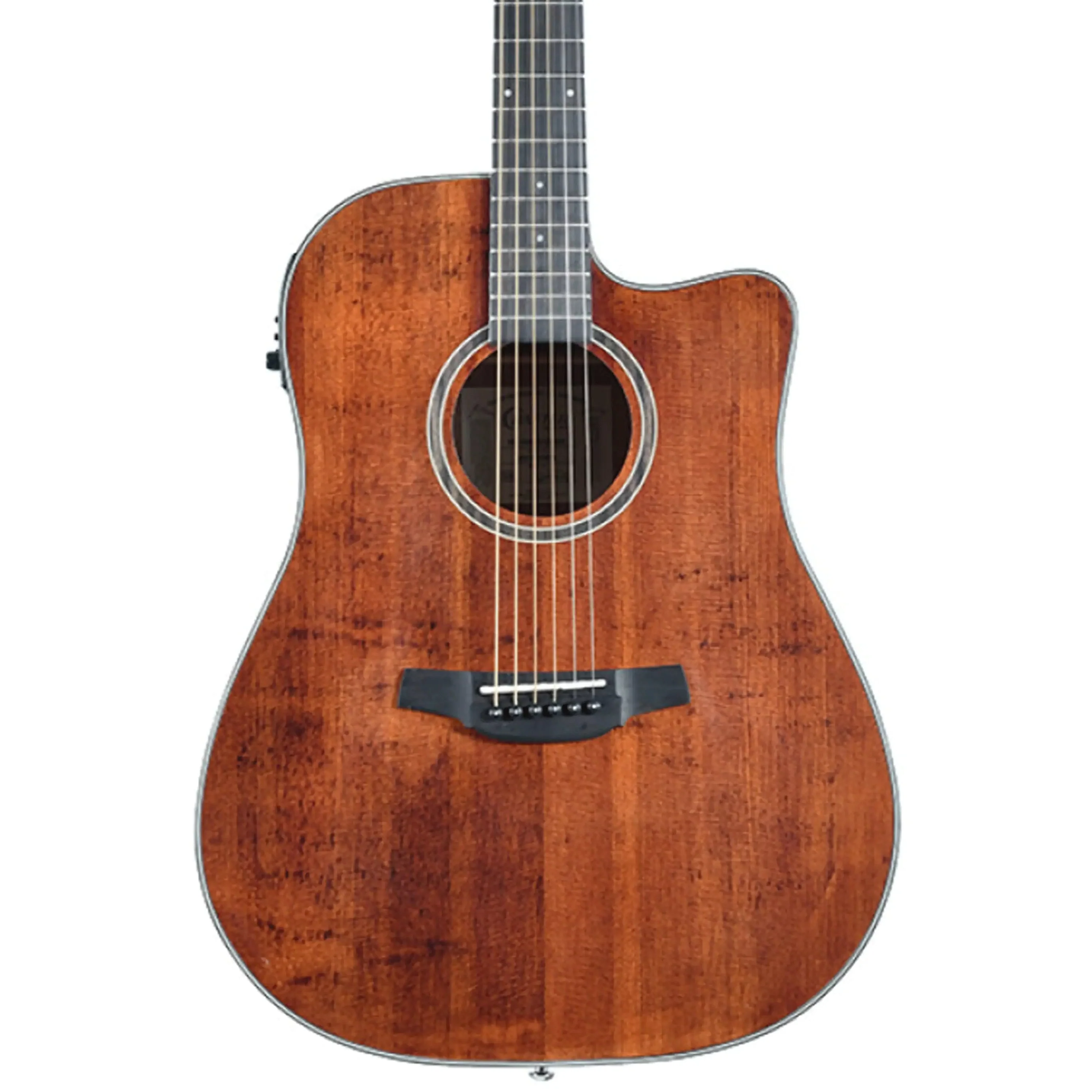 Crafter HD100-CE-BR Silver Series 100 Dreadnought Acoustic-Electric Guitar - Brown
