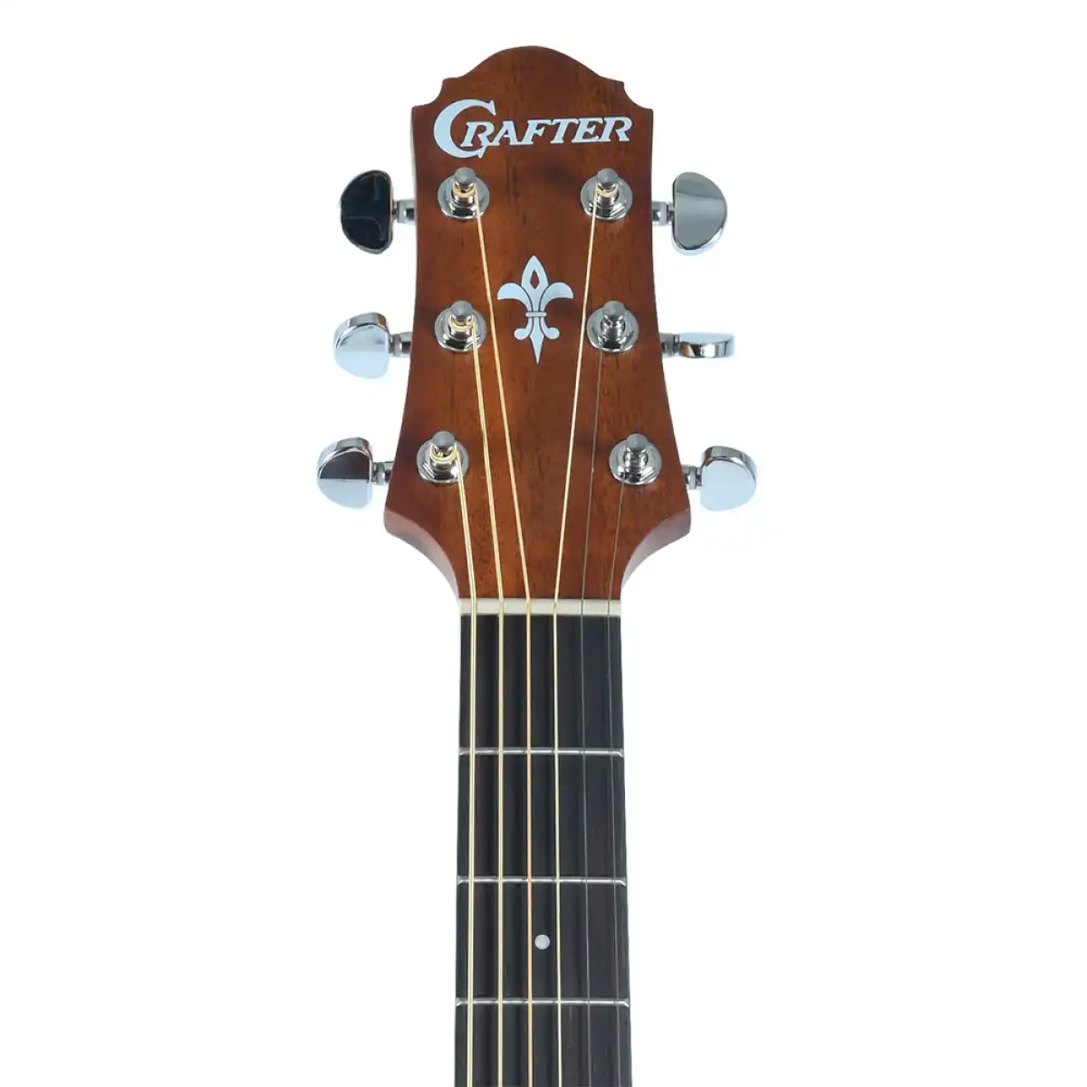 Crafter HD100-CE-BR Silver Series 100 Dreadnought Acoustic-Electric Guitar - Brown - Image 7
