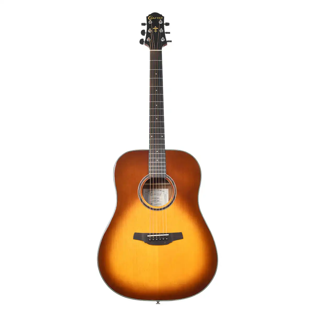 Crafter HD250-BRS Silver Series 250 Dreadnought Acoustic Guitar - Brown Sunburst - Image 3