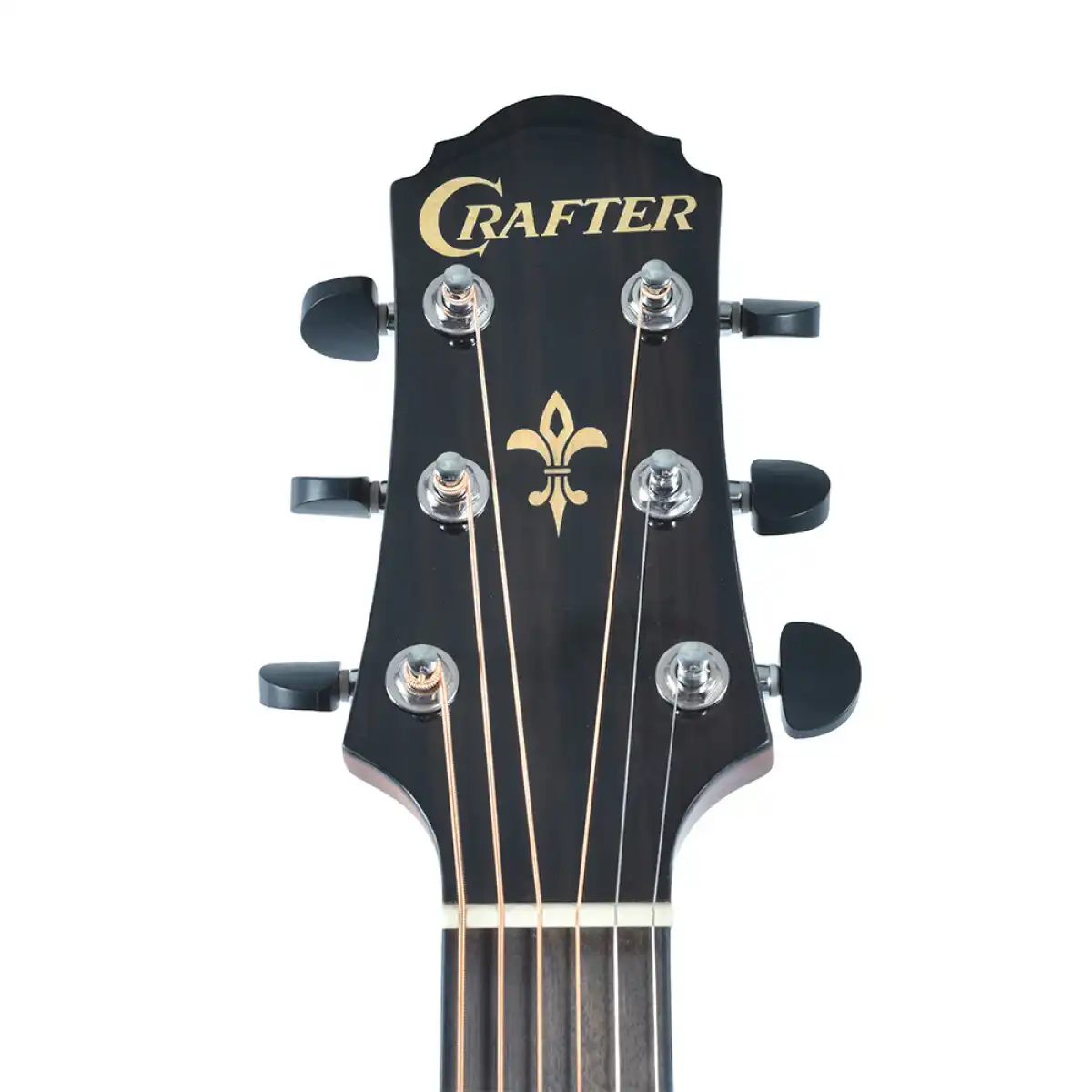 Crafter HD250-CE-BR Silver Series 250 Dreadnought Acoustic-Electric Guitar - Brown - Image 6