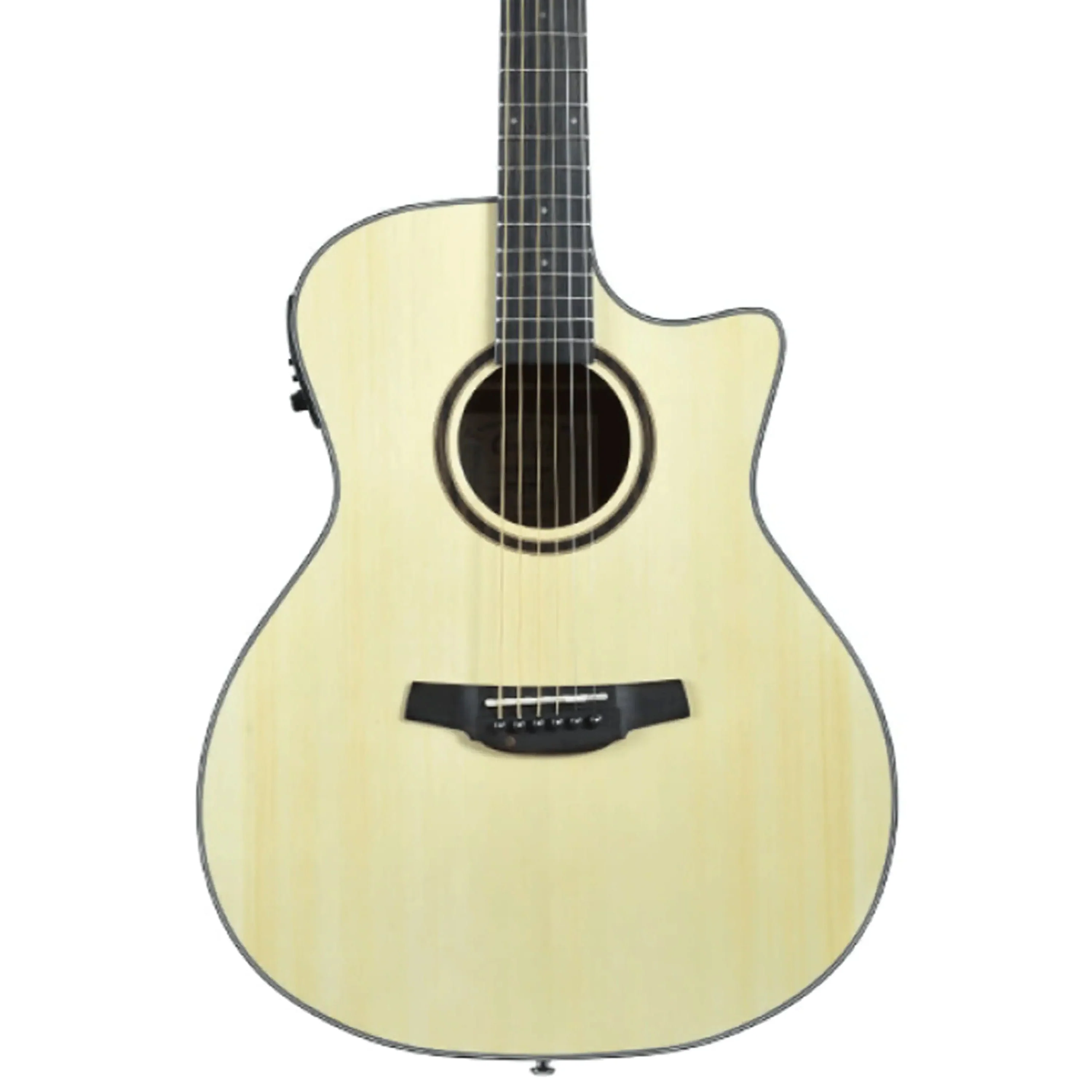 Crafter HG100-CE-N Silver Series 100 Cutaway Grand Auditorium Acoustic-Electric Guitar