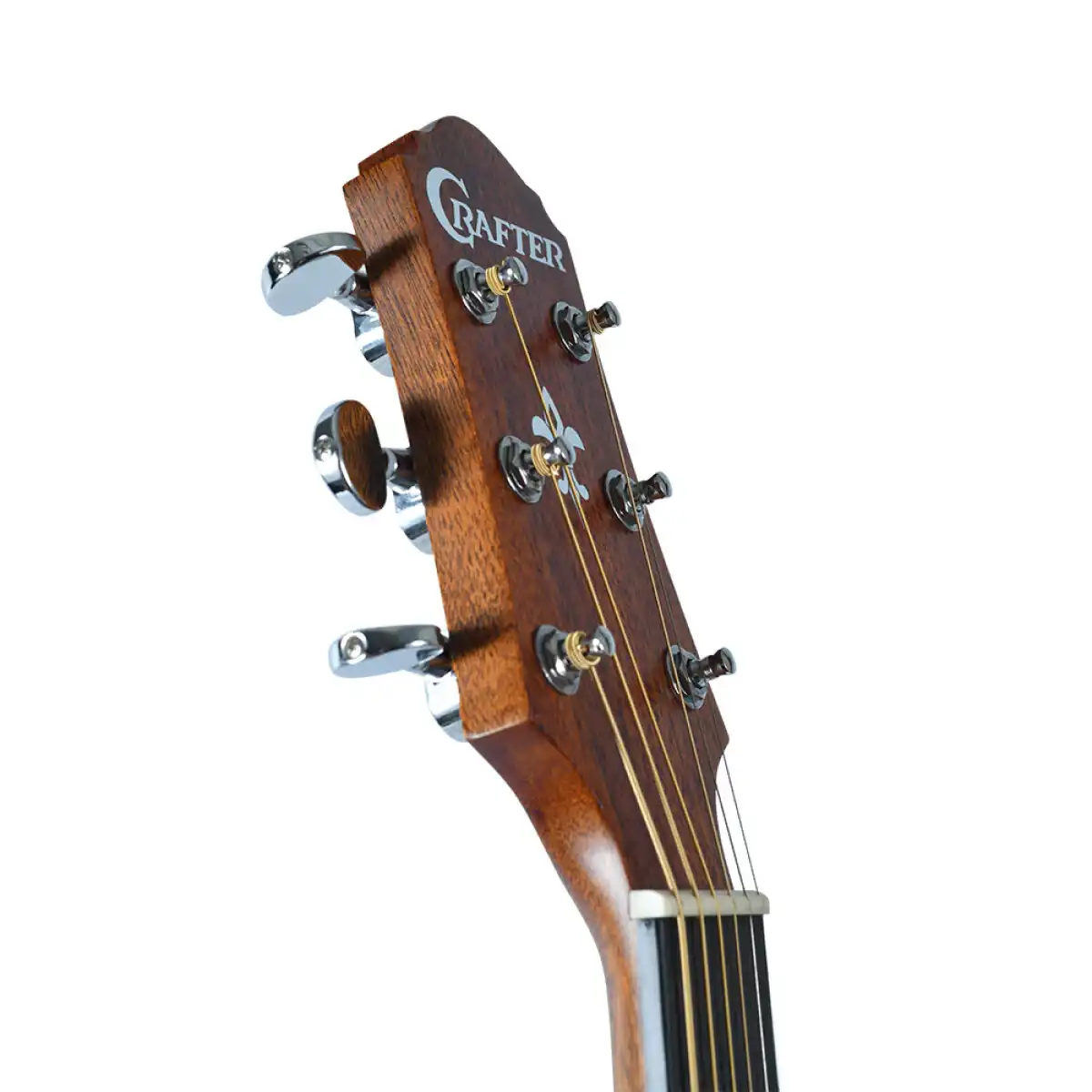 Crafter HG100-CE-N Silver Series 100 Cutaway Grand Auditorium Acoustic-Electric Guitar - Image 7