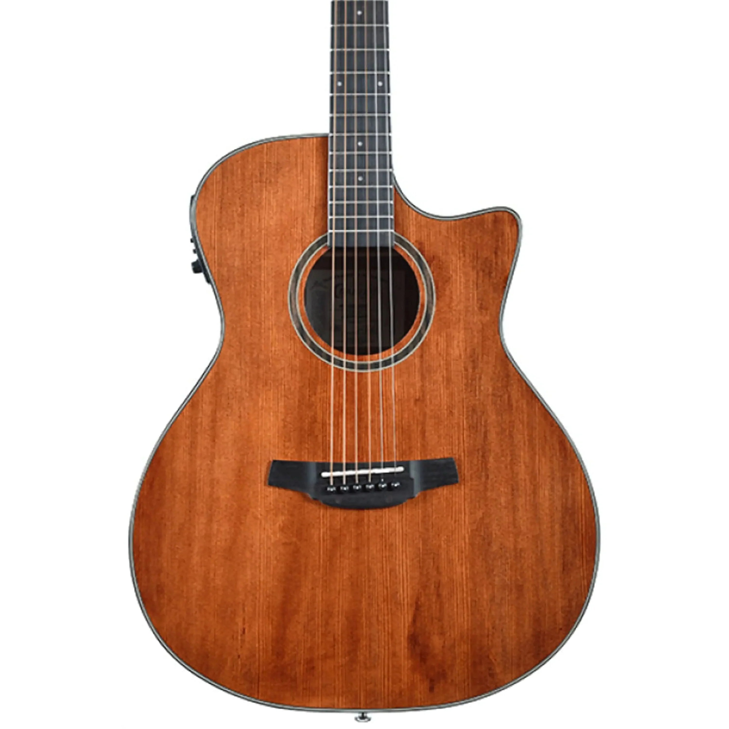 Crafter HG250-CE-BR Silver Series 250 Cutaway Grand Auditorium Acoustic-Electric Guitar - Brown