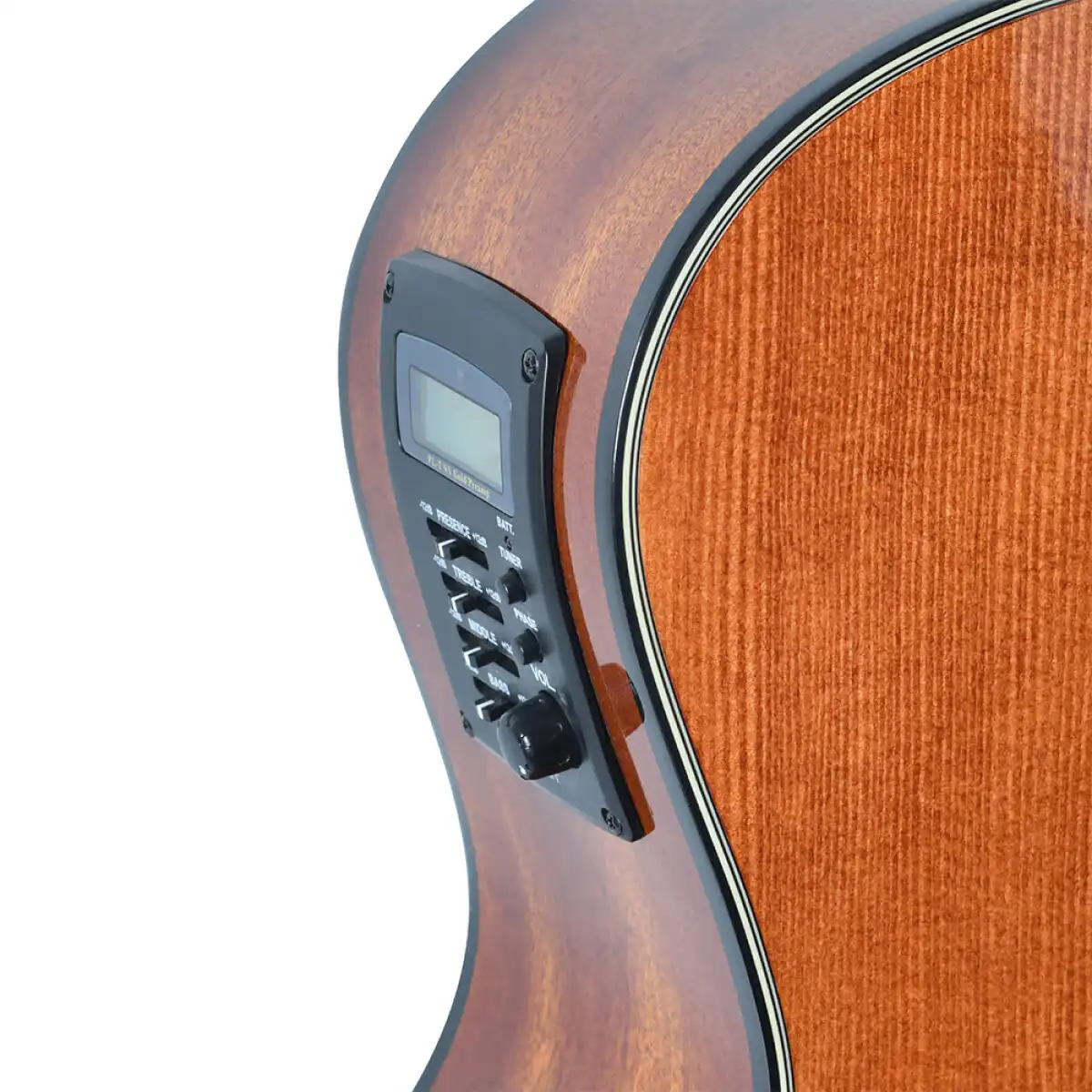 Crafter HG250-CE-BR Silver Series 250 Cutaway Grand Auditorium Acoustic-Electric Guitar - Brown - Image 6
